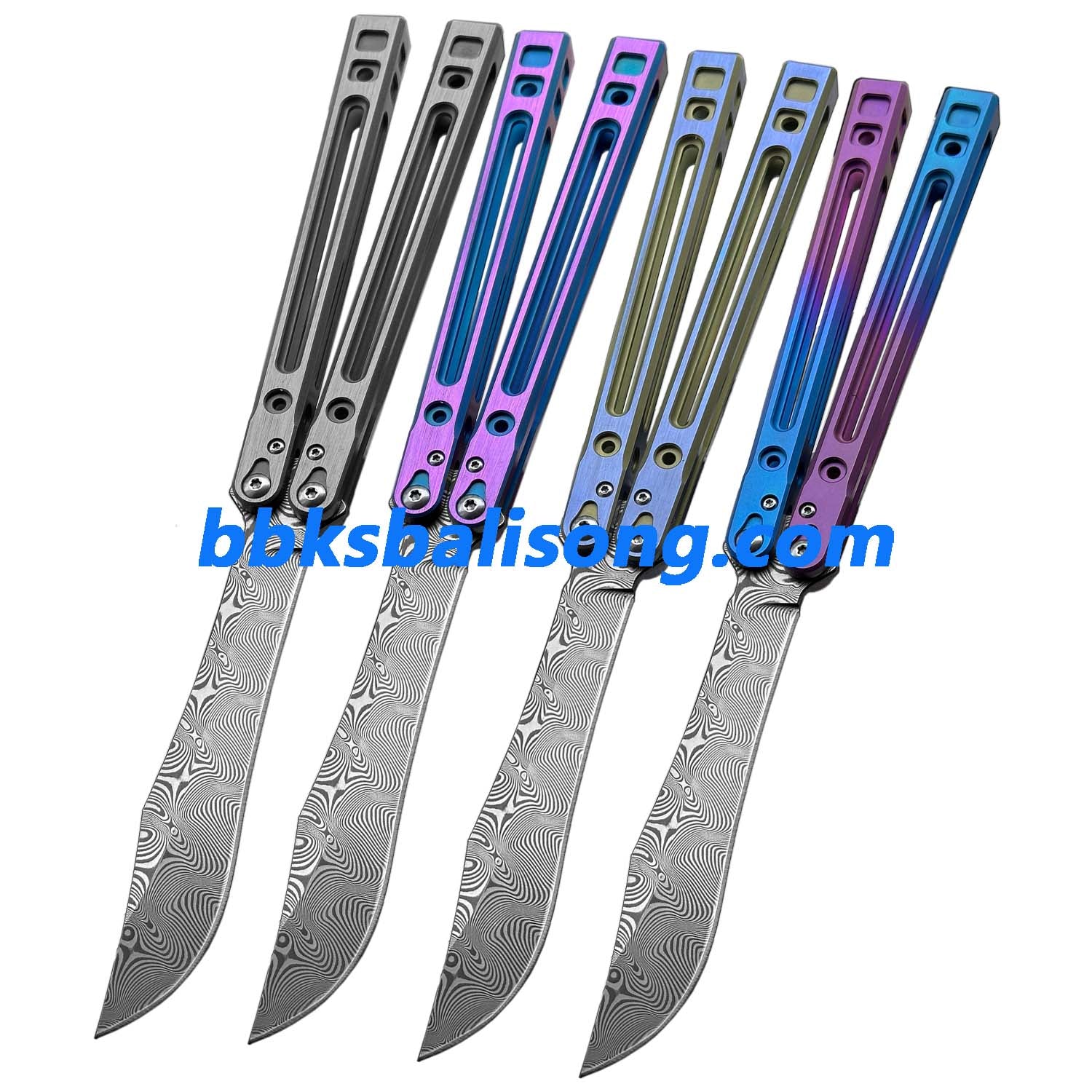 Theone Arctic Fox Balisong Titanium Handle Original Design - Image 3