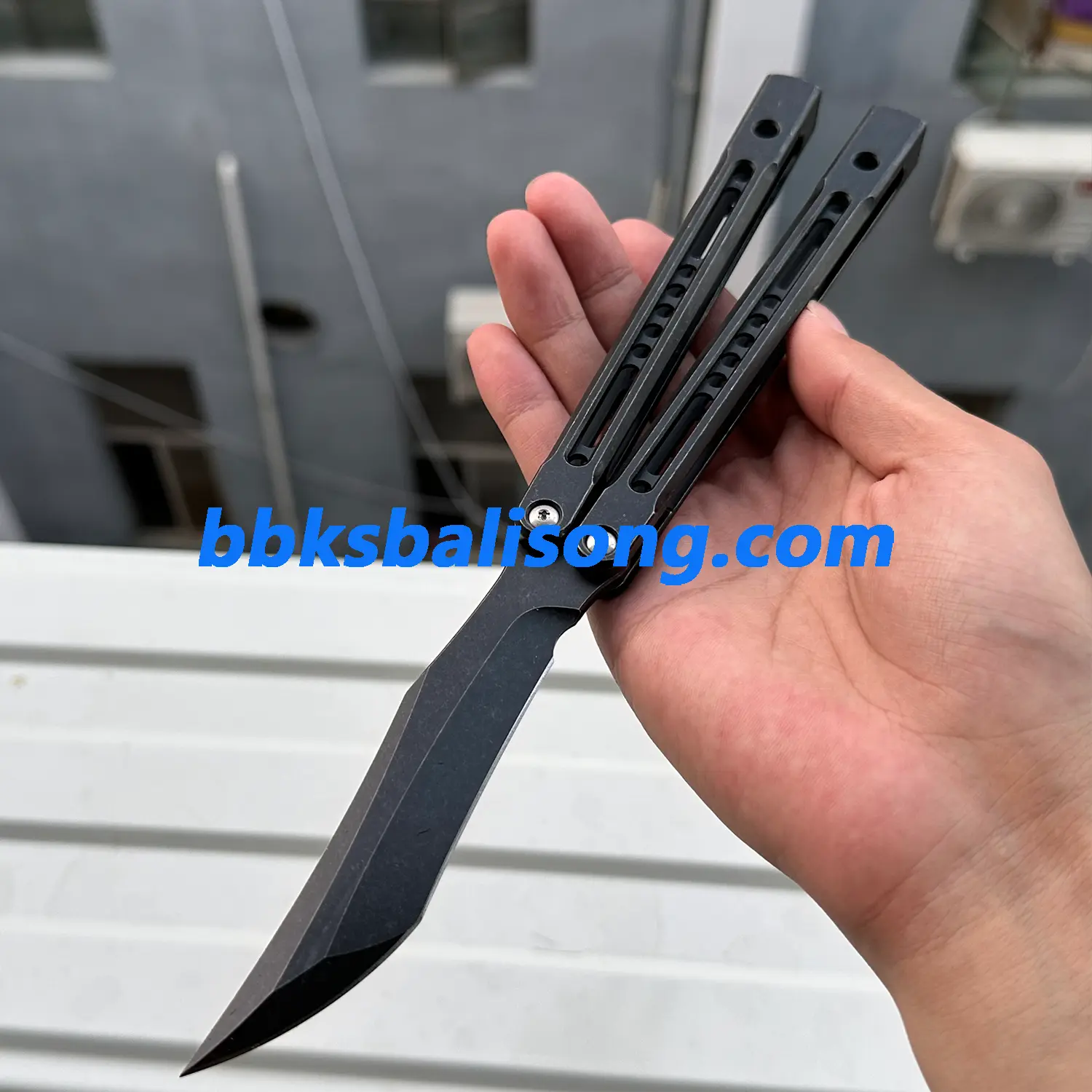 Theone Monarch V2 Balisong Clone Titanium Handle - Image 15
