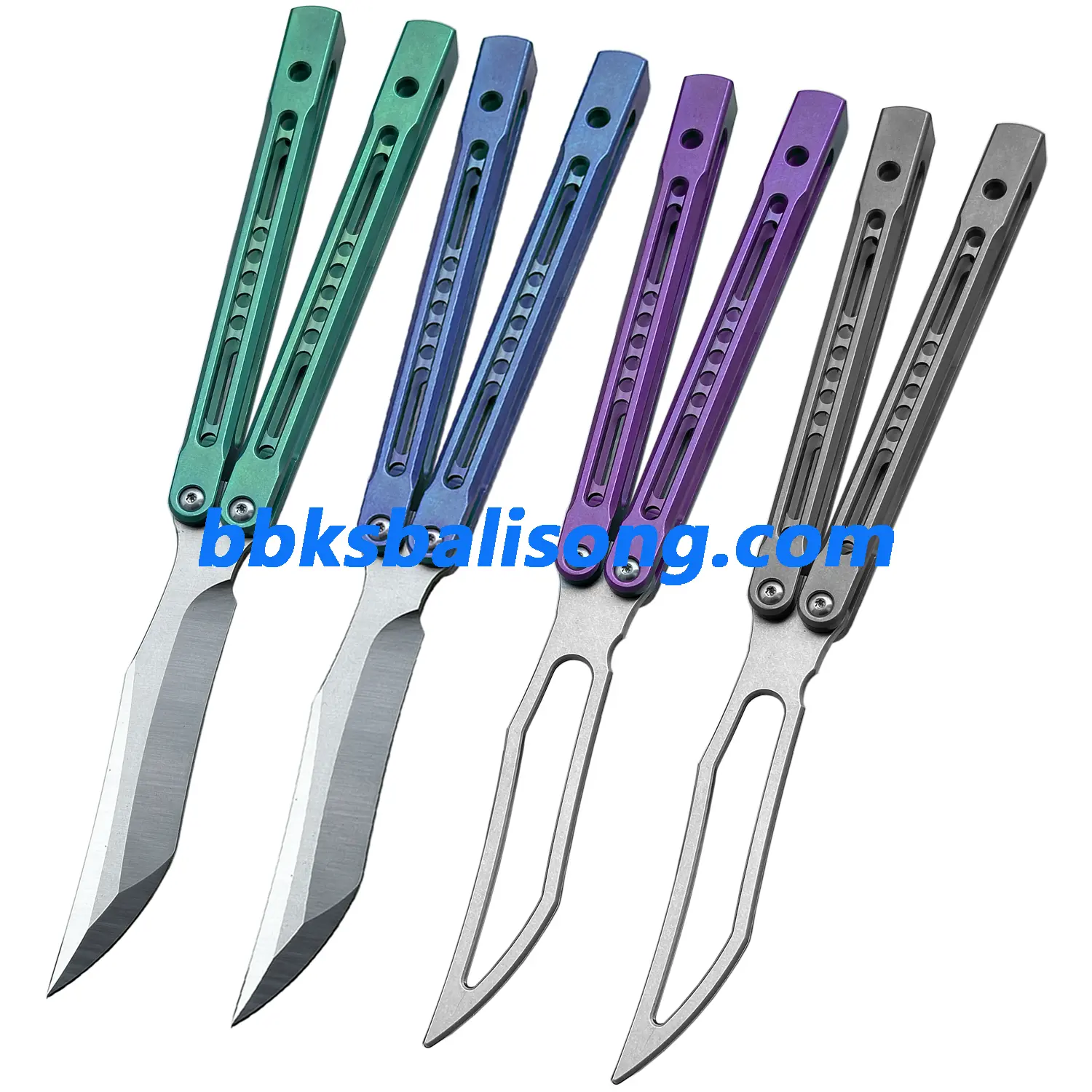 Theone Monarch V2 Balisong Clone Titanium Handle - Image 7