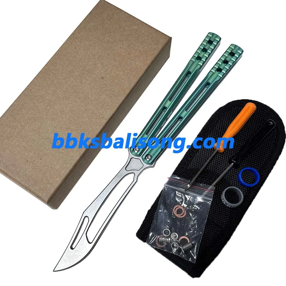 Theone Orca Balisong Clone Titanium Handle - Image 16