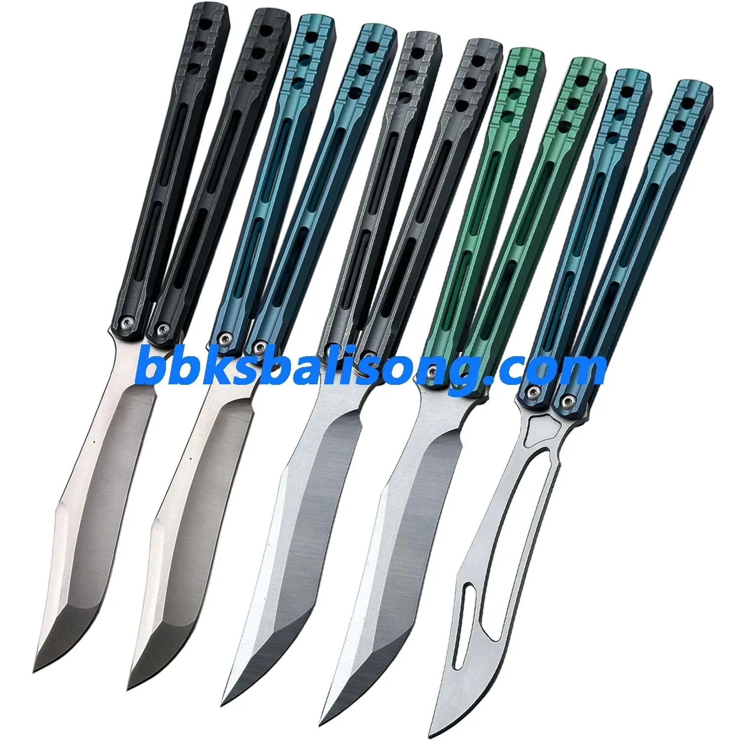 Theone Orca Balisong Clone Titanium Handle - Image 17