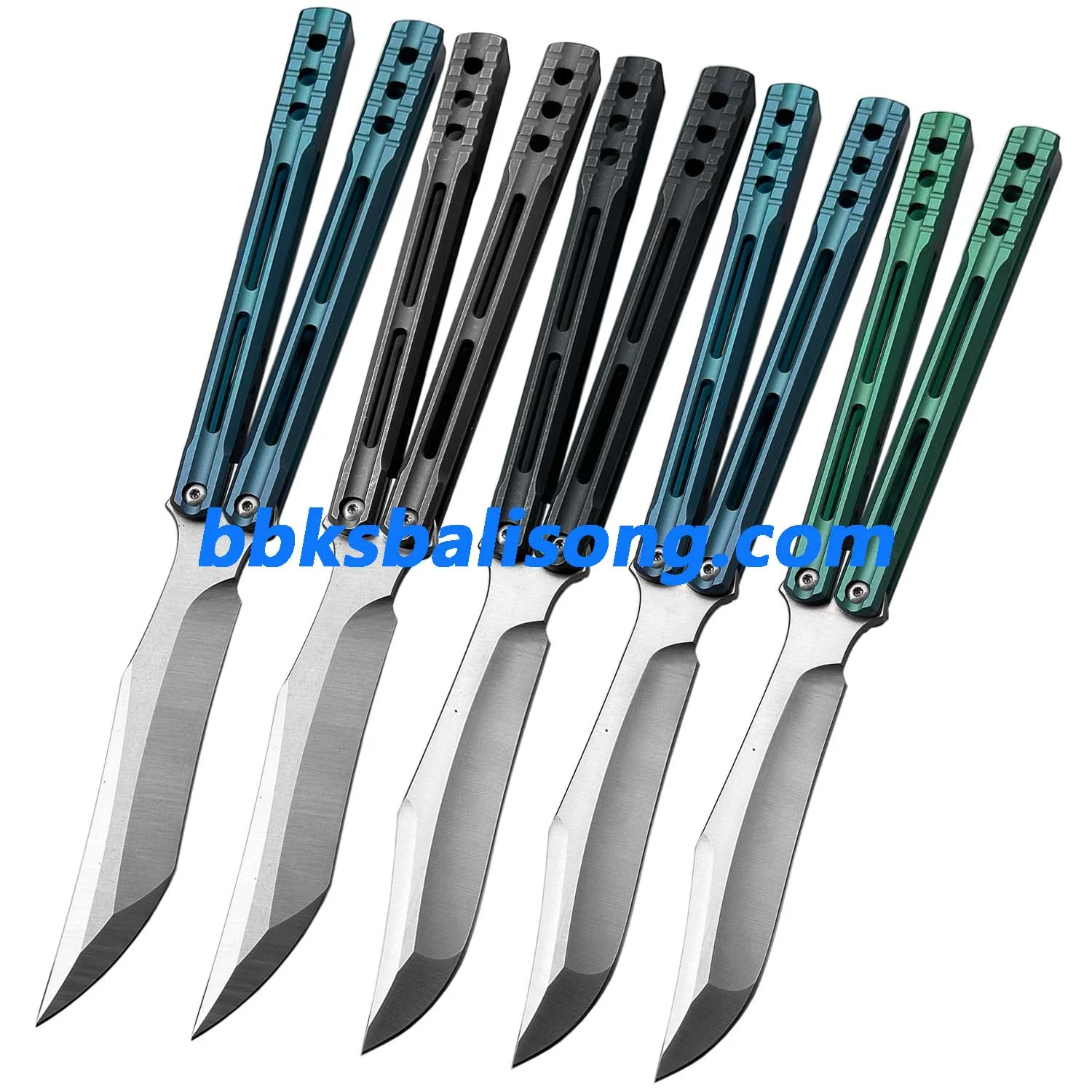 Theone Orca Balisong Clone Titanium Handle - Image 4