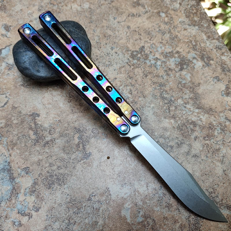 Theone Regime Balisong Clone Titanium Handle - Image 16