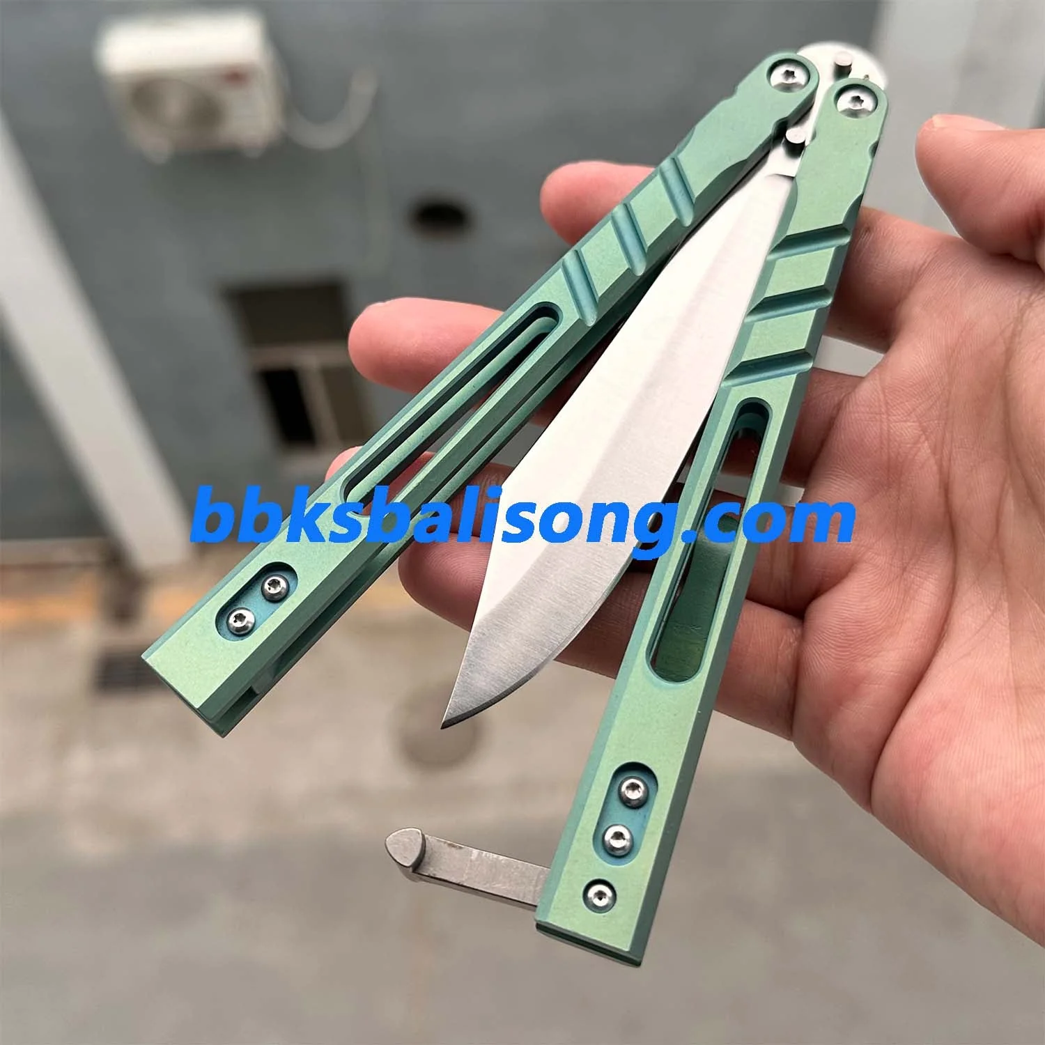 Theone Sandwich AB (Alpha Beast) Balisong Clone Titanium Handle - Image 10