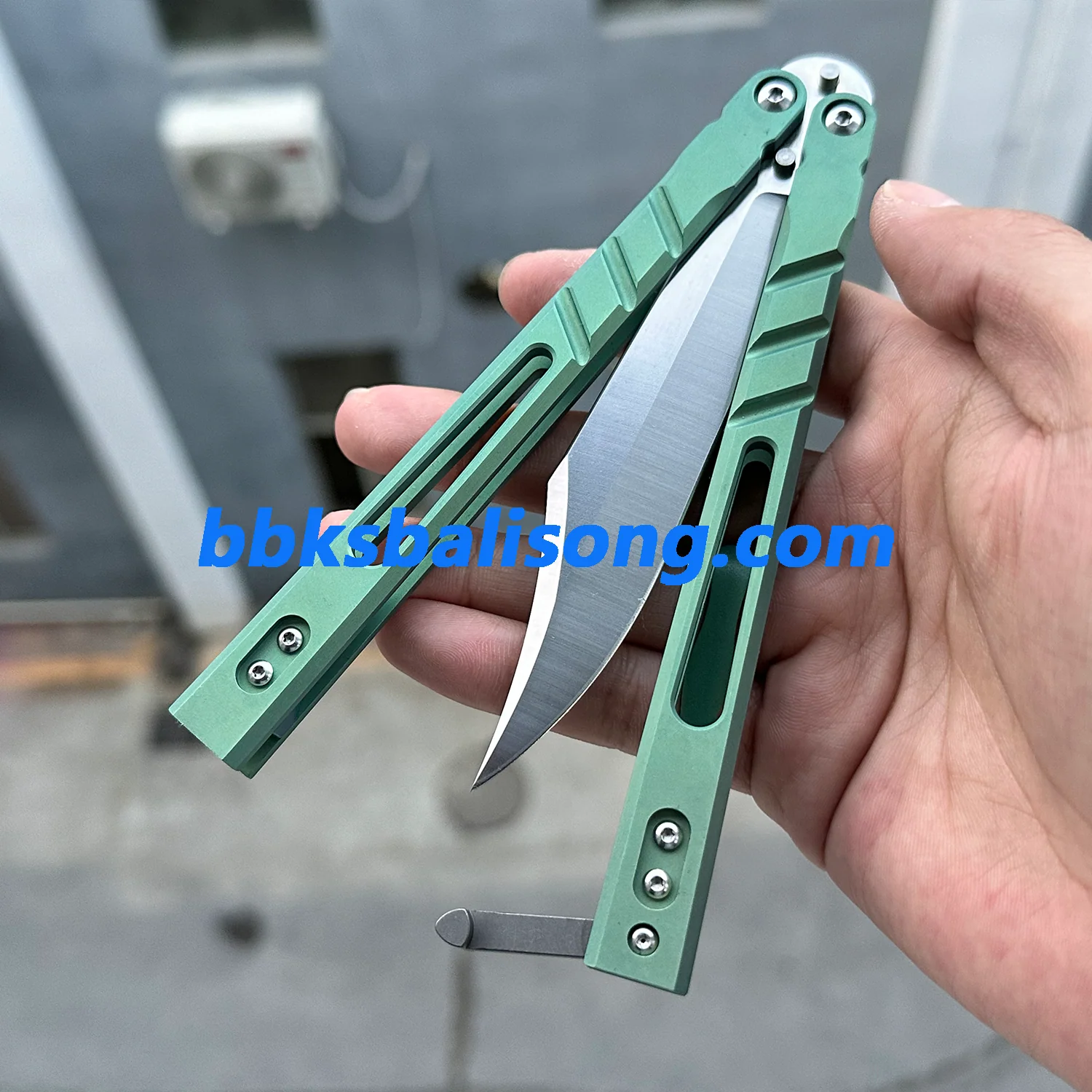 Theone Sandwich AB (Alpha Beast) Balisong Clone Titanium Handle - Image 11