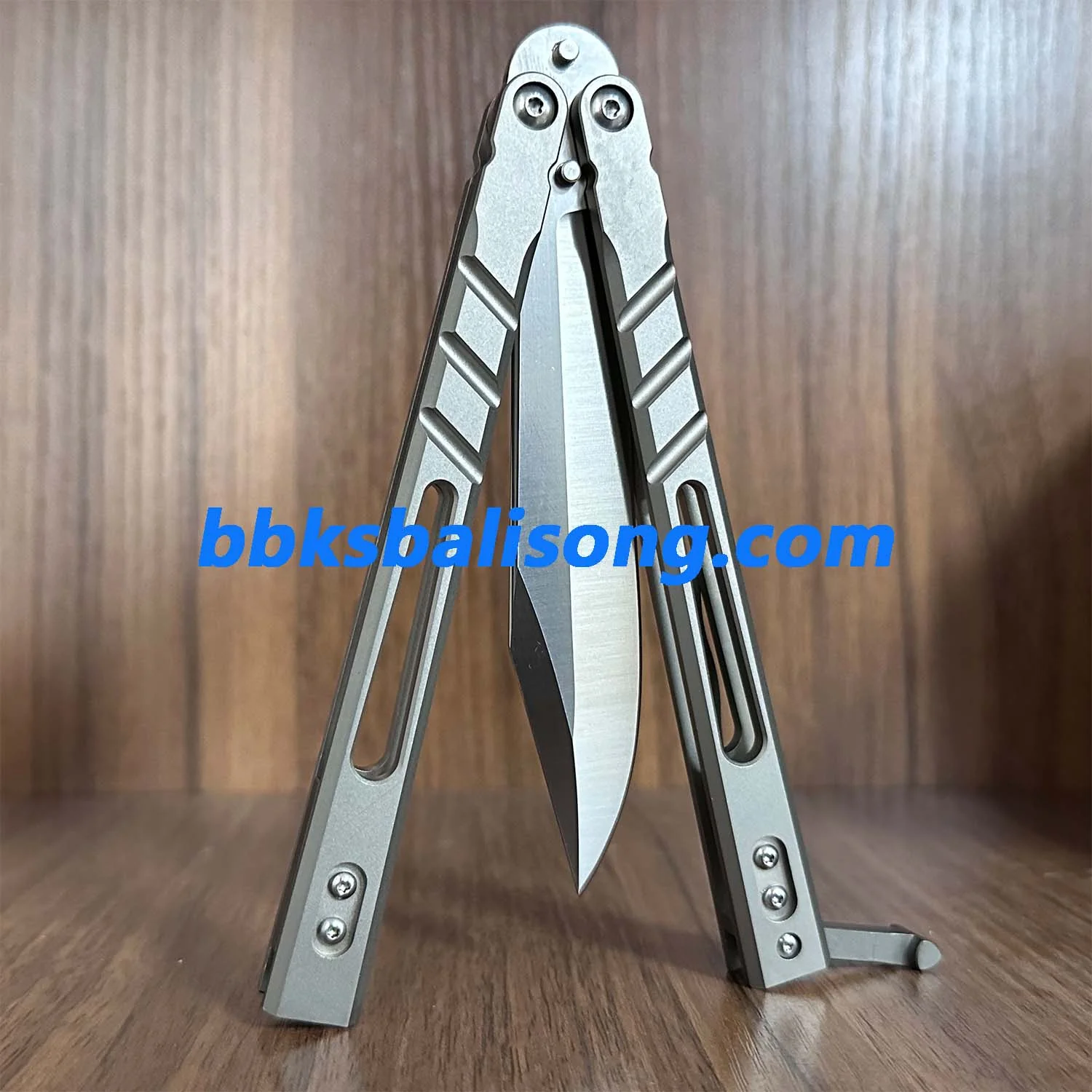 Theone Sandwich AB (Alpha Beast) Balisong Clone Titanium Handle - Image 15