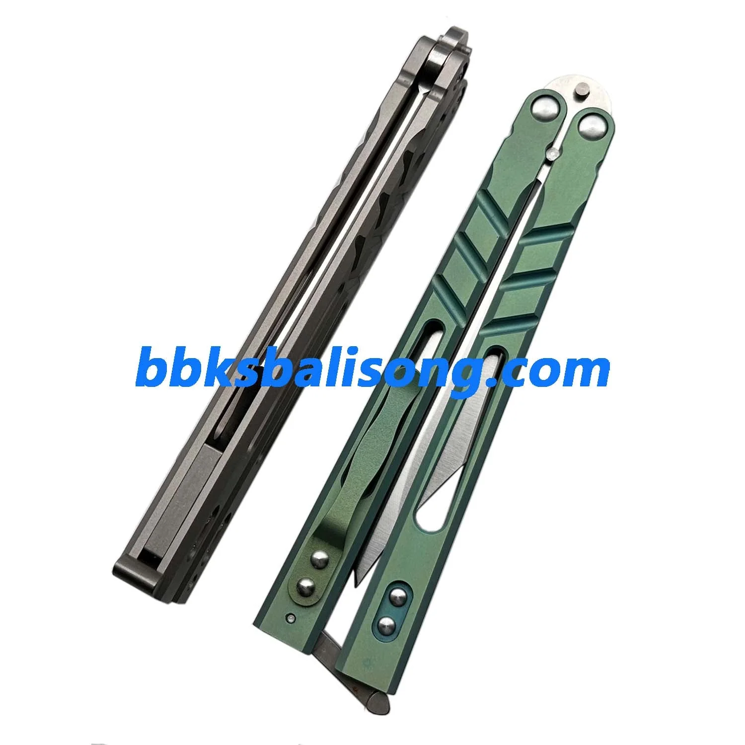 Theone Sandwich AB (Alpha Beast) Balisong Clone Titanium Handle - Image 18