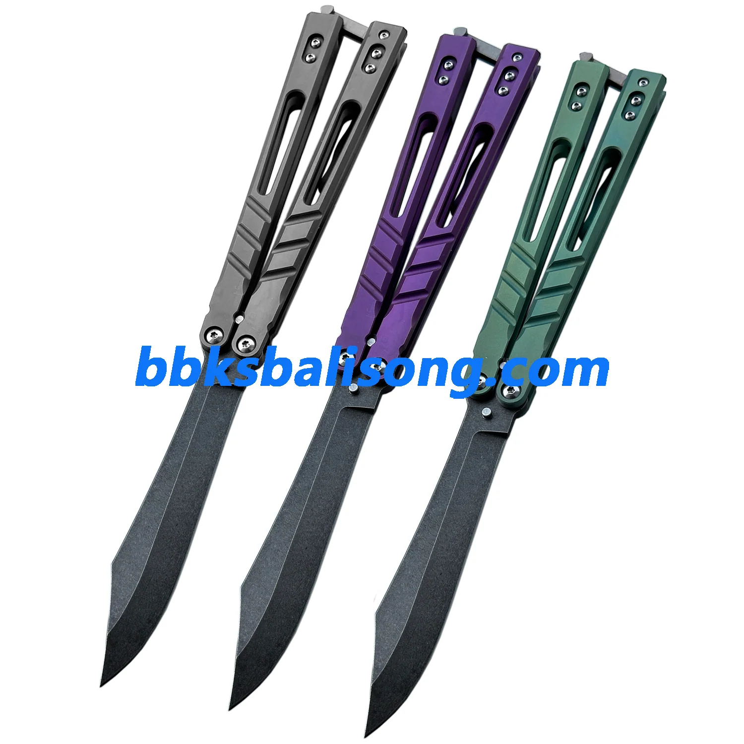 Theone Sandwich AB (Alpha Beast) Balisong Clone Titanium Handle - Image 2