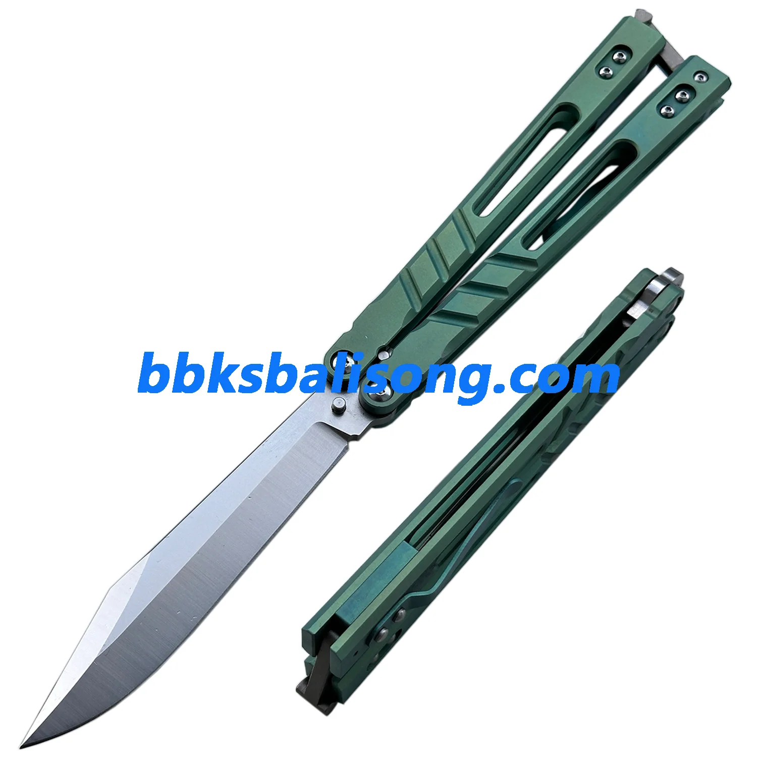 Theone Sandwich AB (Alpha Beast) Balisong Clone Titanium Handle - Image 21