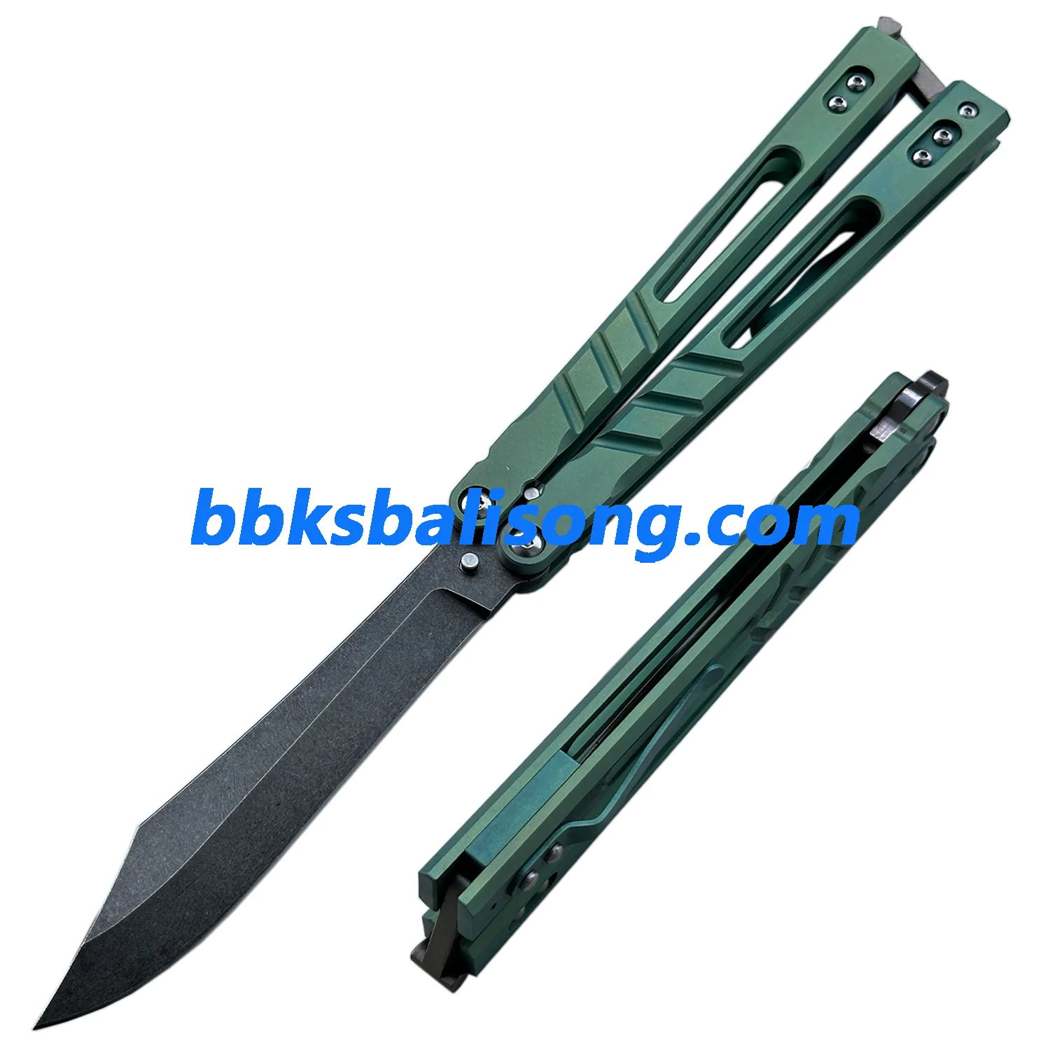 Theone Sandwich AB (Alpha Beast) Balisong Clone Titanium Handle - Image 22