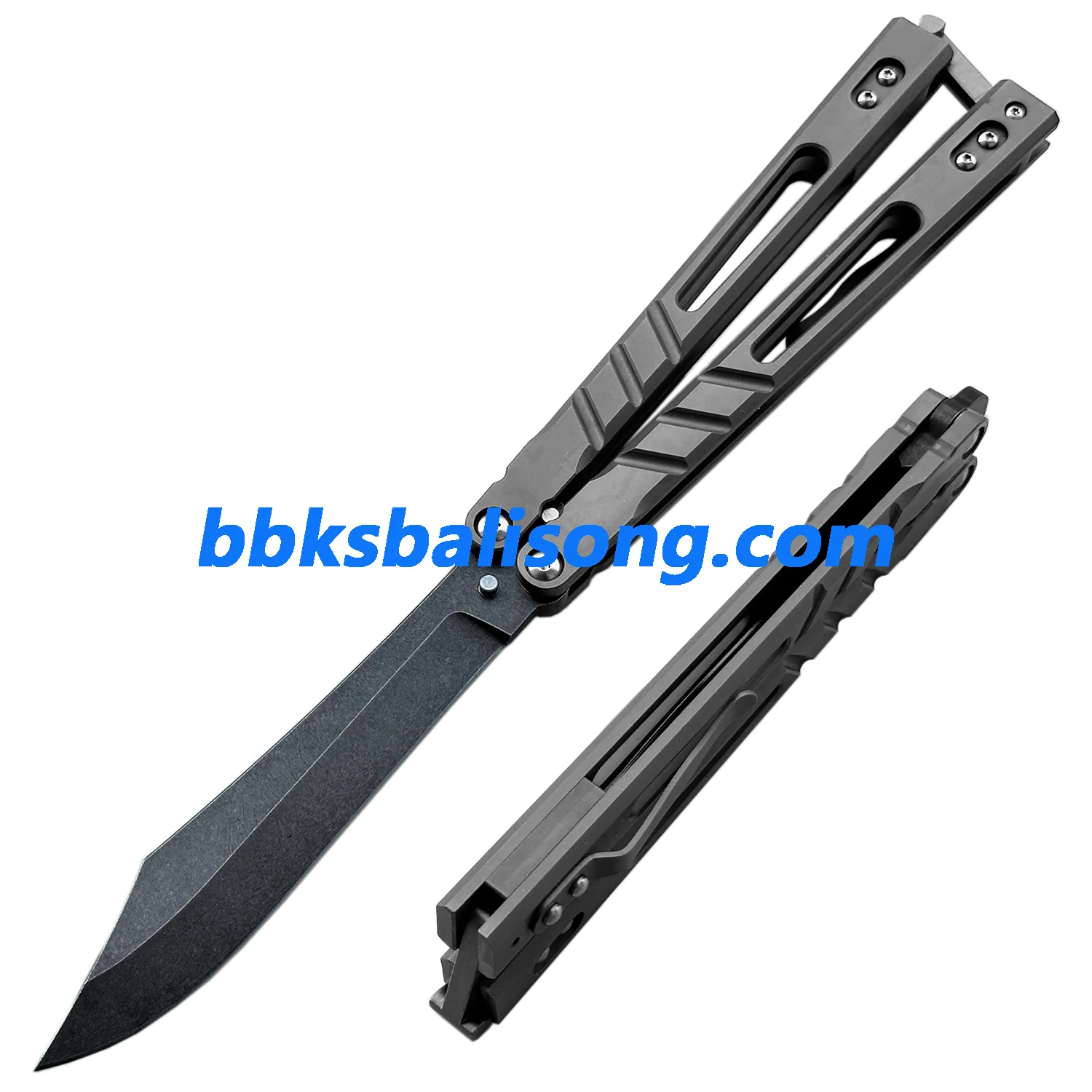 Theone Sandwich AB (Alpha Beast) Balisong Clone Titanium Handle - Image 23