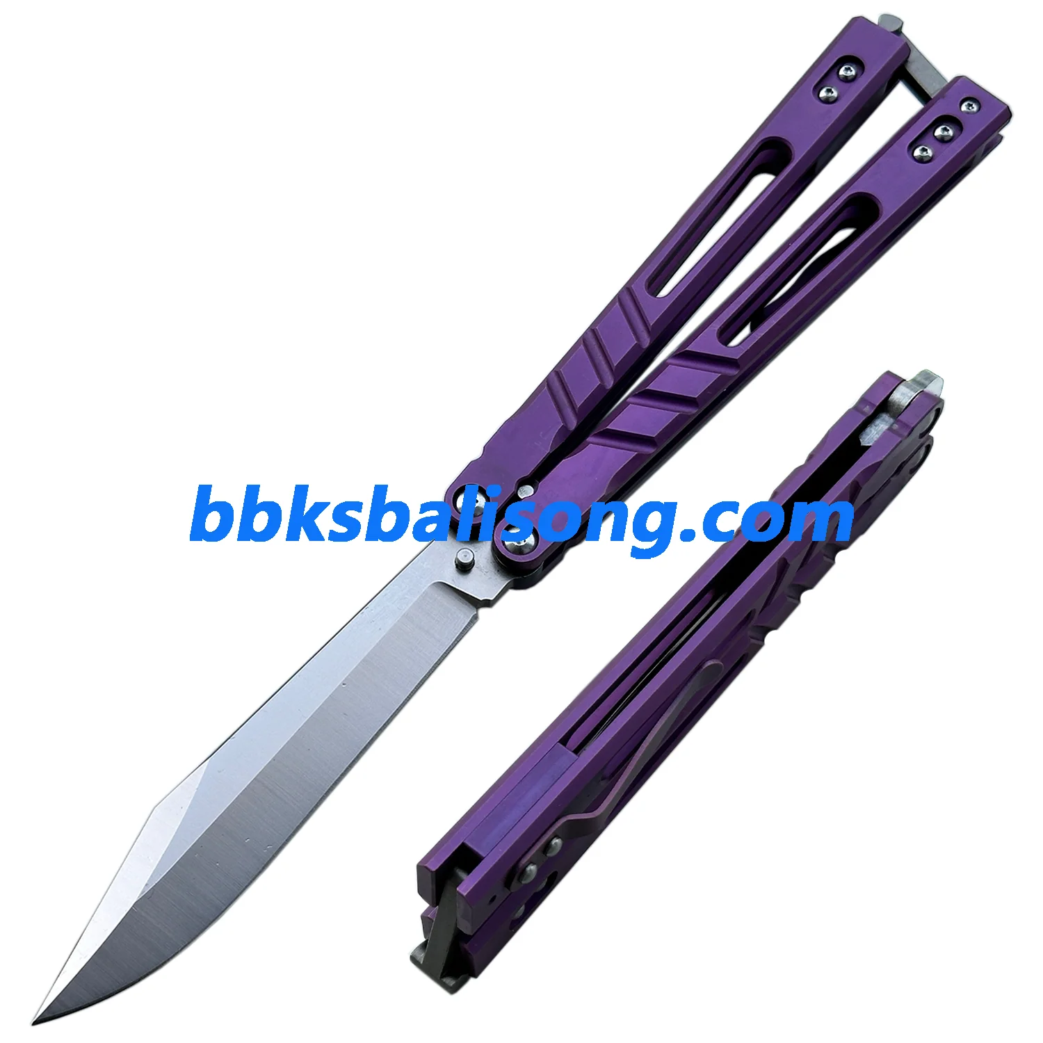Theone Sandwich AB (Alpha Beast) Balisong Clone Titanium Handle - Image 24
