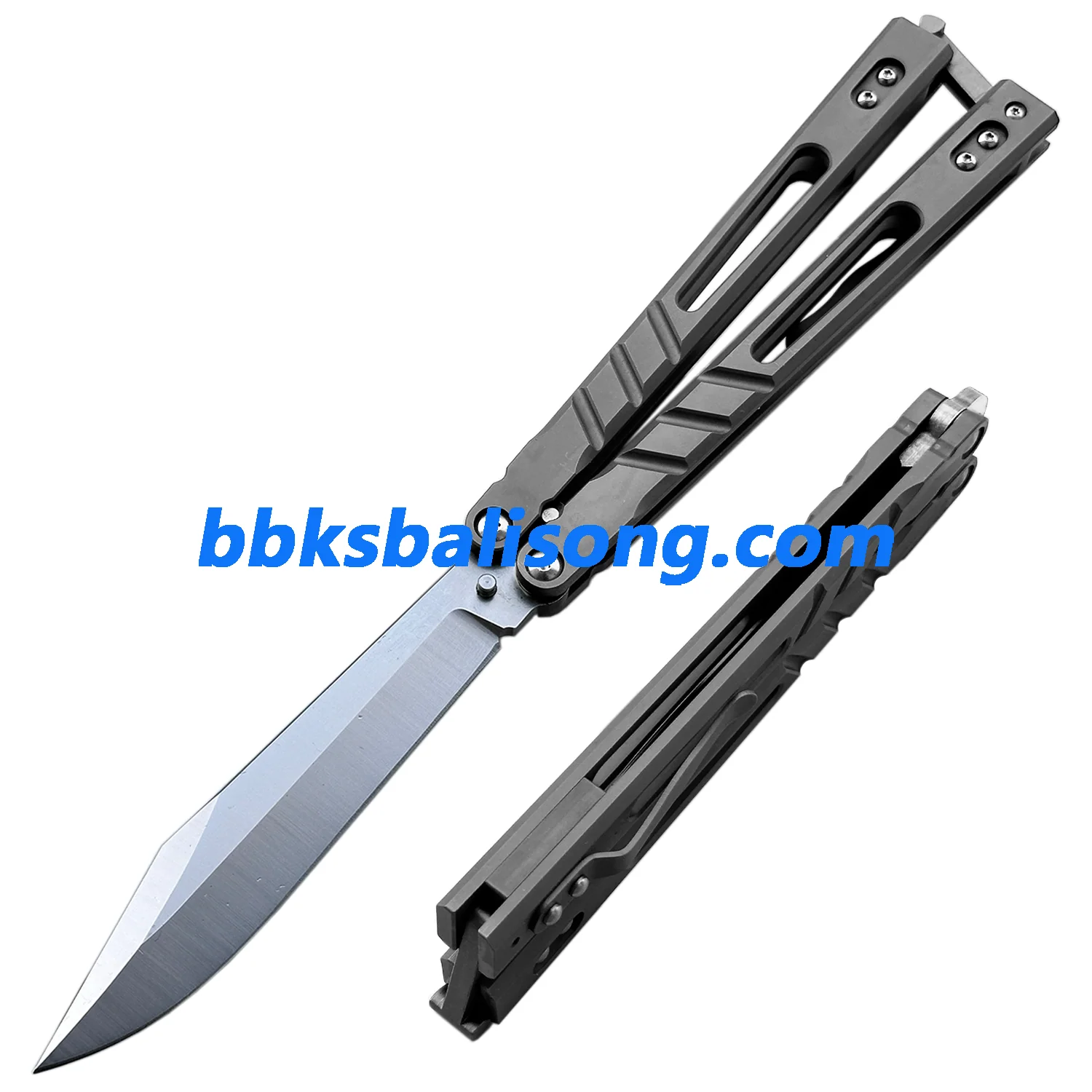 Theone Sandwich AB (Alpha Beast) Balisong Clone Titanium Handle - Image 25