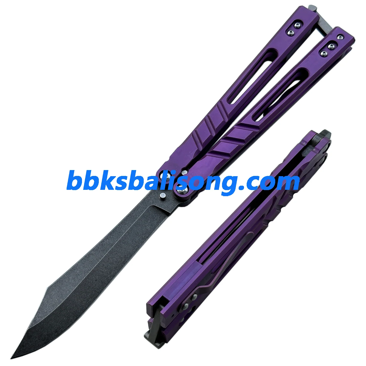 Theone Sandwich AB (Alpha Beast) Balisong Clone Titanium Handle - Image 26