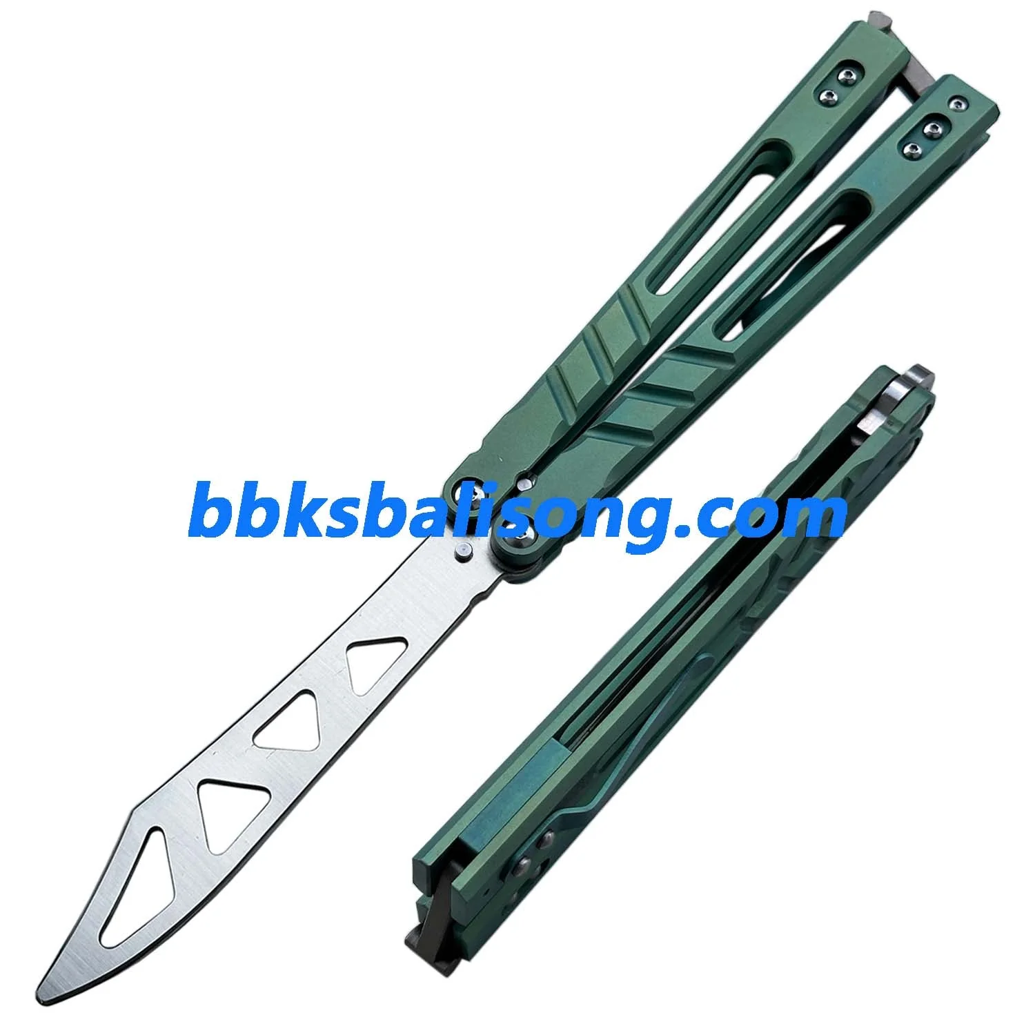 Theone Sandwich AB (Alpha Beast) Balisong Clone Titanium Handle - Image 27