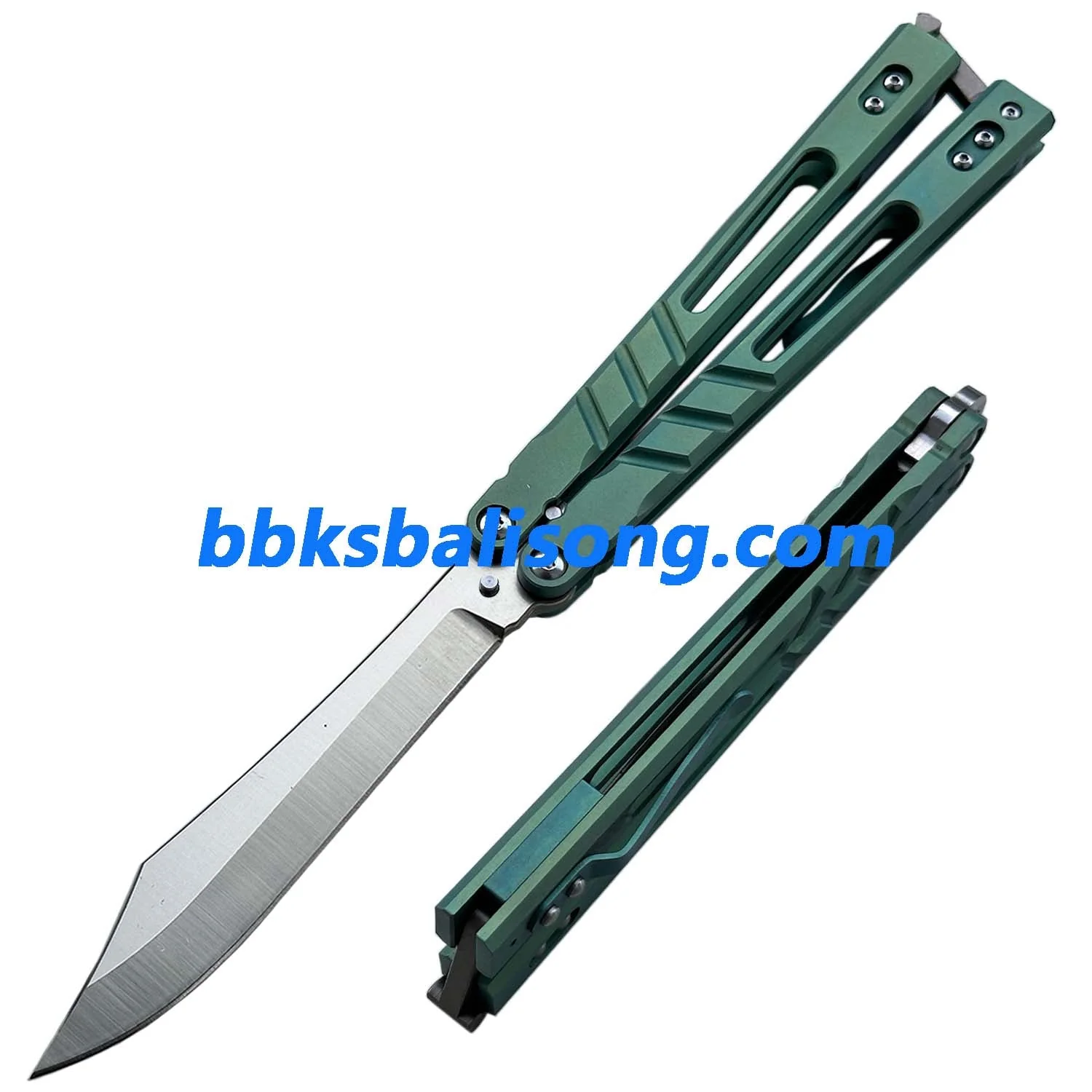 Theone Sandwich AB (Alpha Beast) Balisong Clone Titanium Handle - Image 28