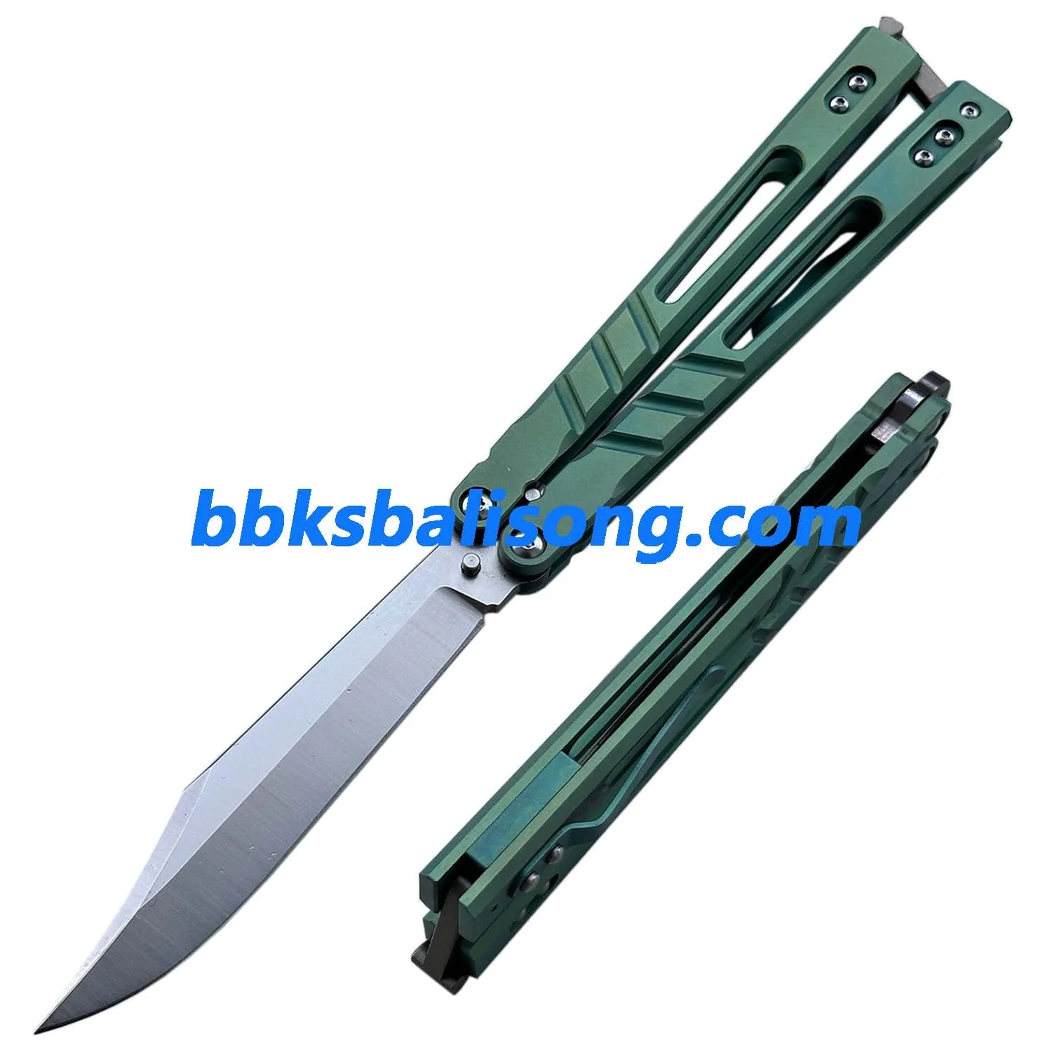 Theone Sandwich AB (Alpha Beast) Balisong Clone Titanium Handle - Image 29