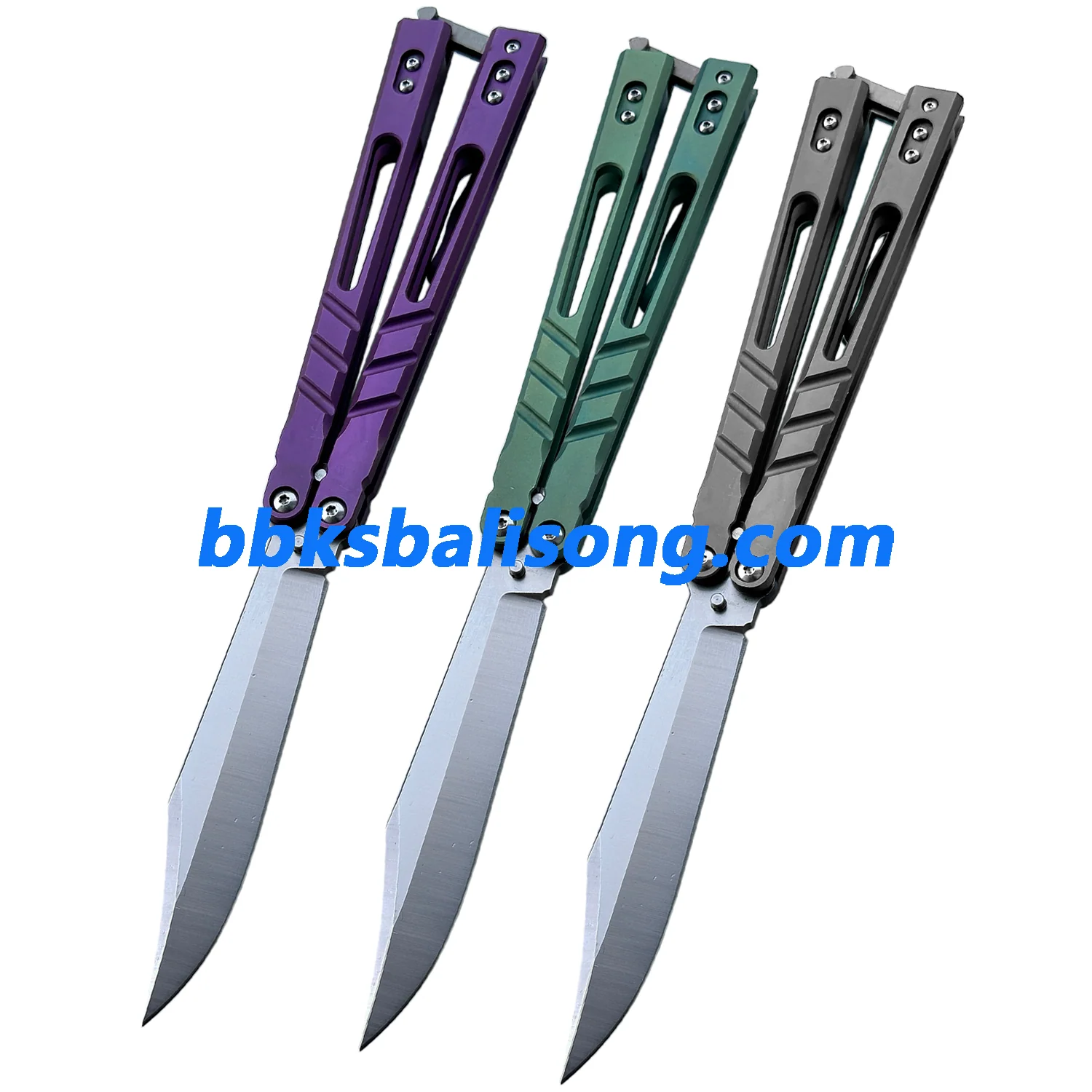 Theone Sandwich AB (Alpha Beast) Balisong Clone Titanium Handle - Image 3