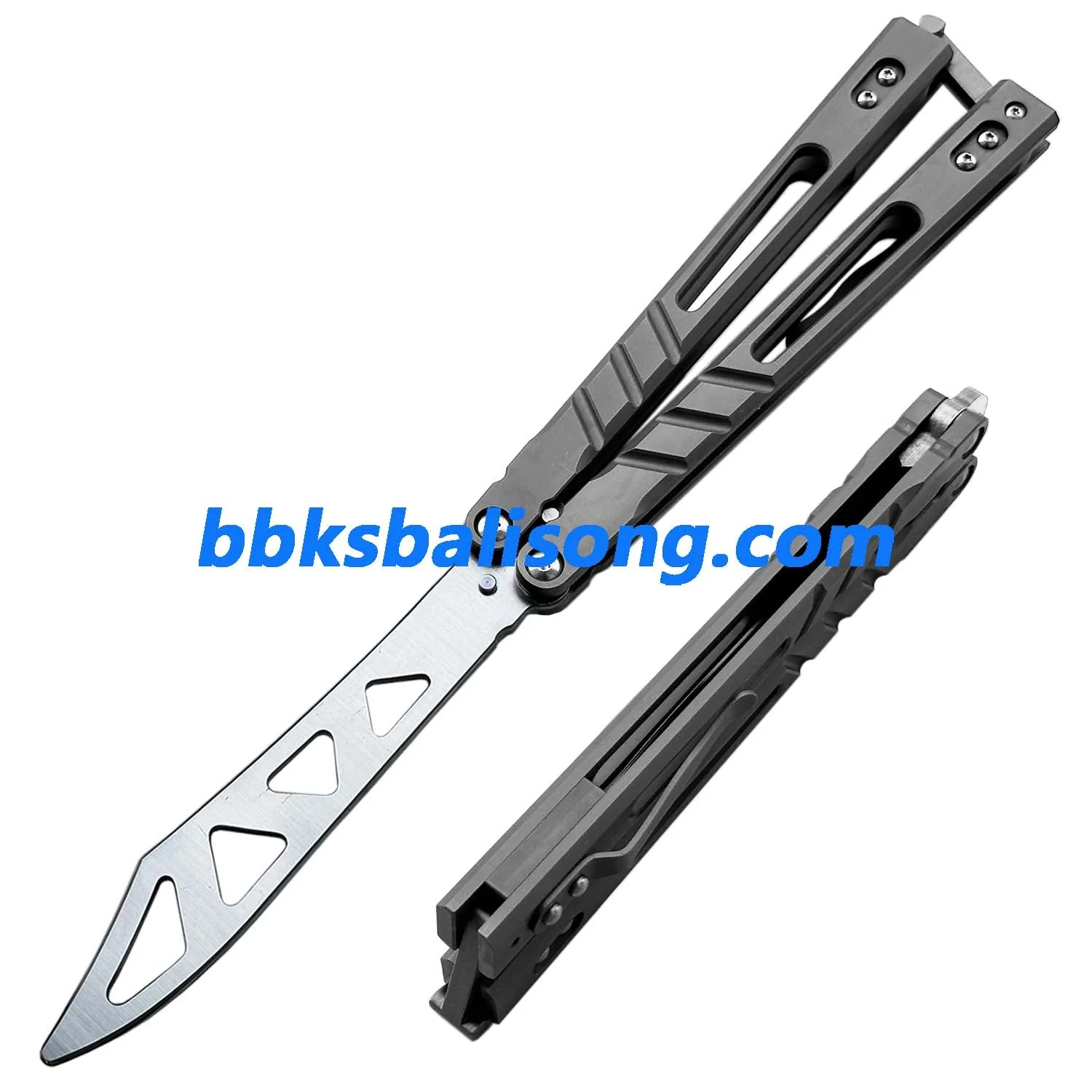 Theone Sandwich AB (Alpha Beast) Balisong Clone Titanium Handle - Image 30