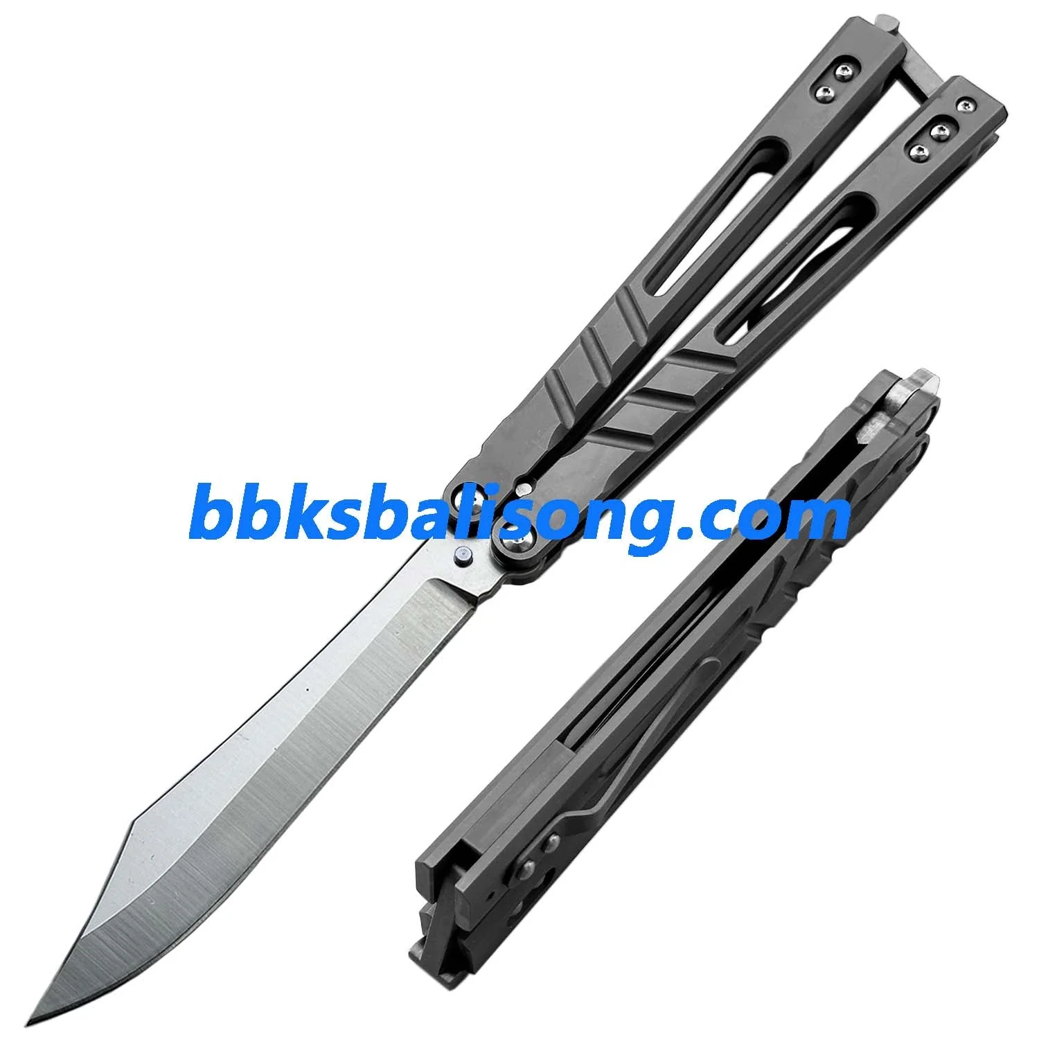 Theone Sandwich AB (Alpha Beast) Balisong Clone Titanium Handle - Image 31