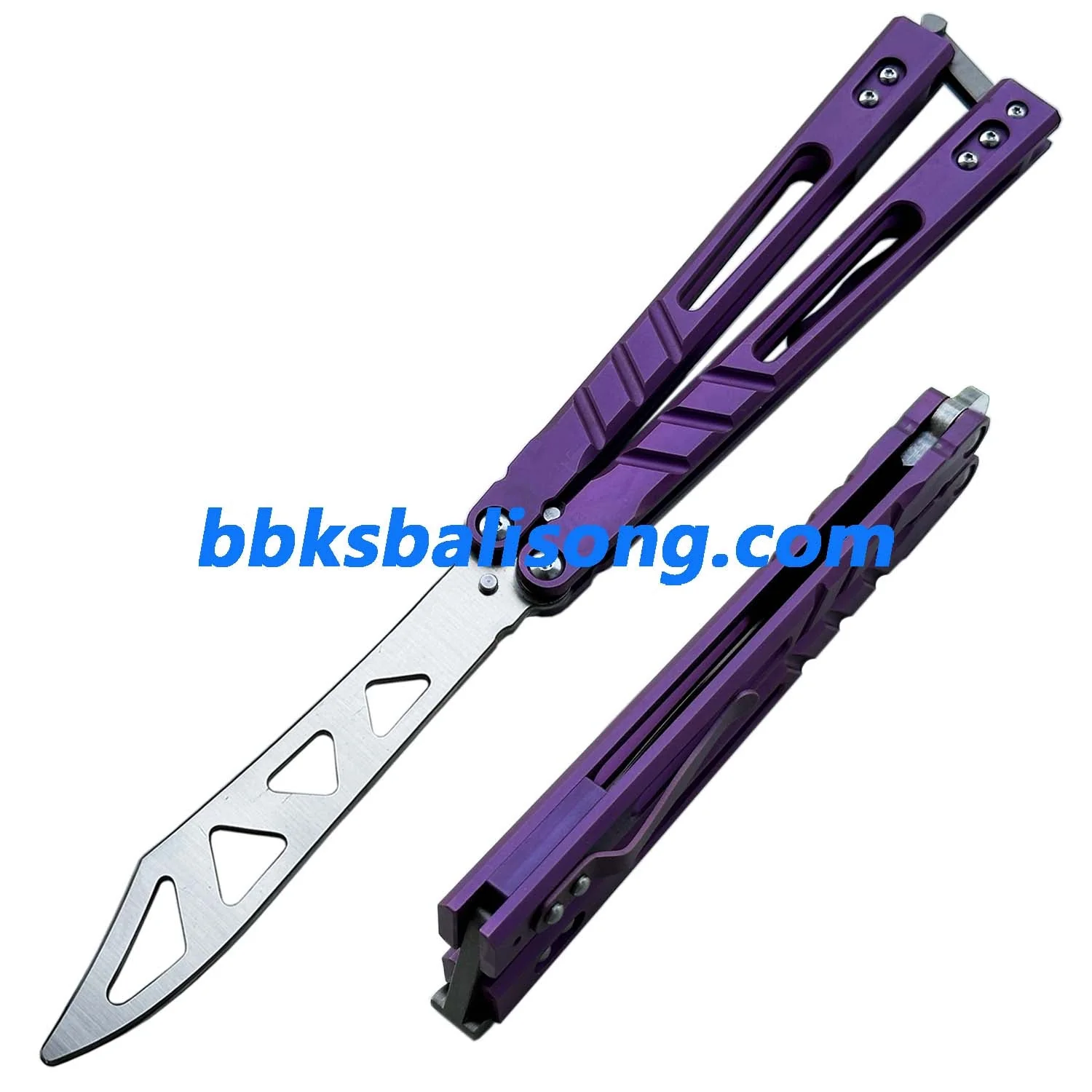 Theone Sandwich AB (Alpha Beast) Balisong Clone Titanium Handle - Image 33
