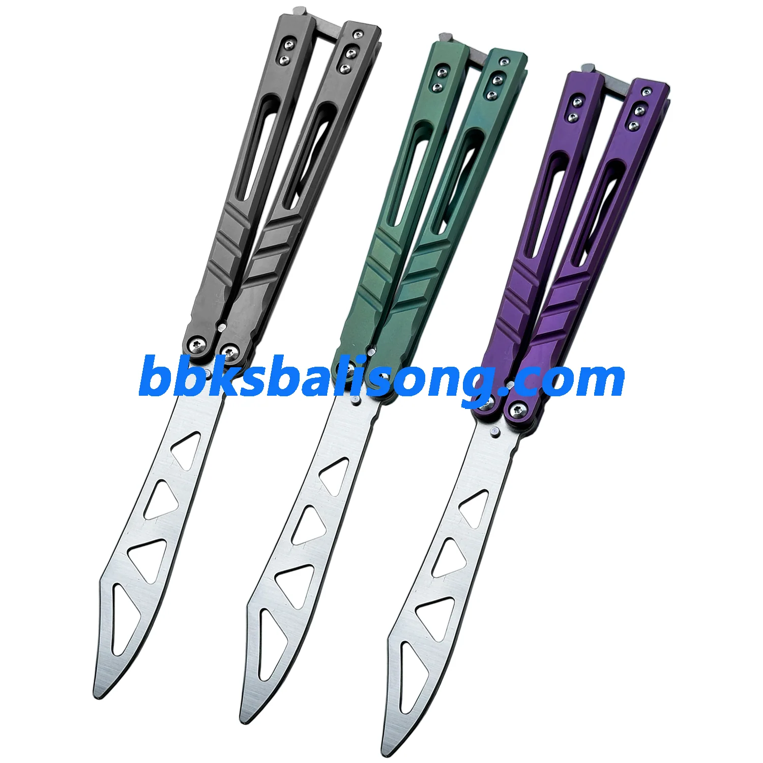 Theone Sandwich AB (Alpha Beast) Balisong Clone Titanium Handle - Image 4