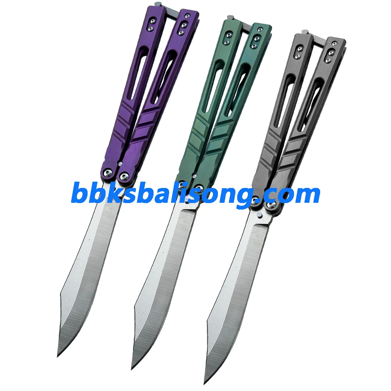 Theone Sandwich AB (Alpha Beast) Balisong Clone Titanium Handle - Image 6