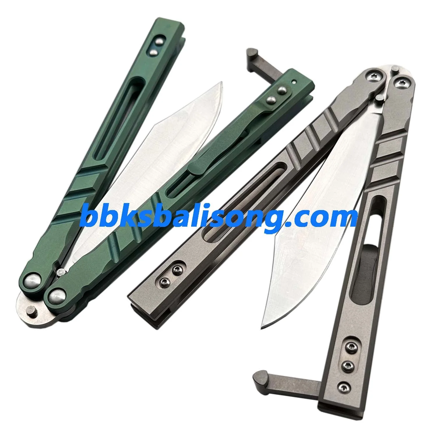 Theone Sandwich AB (Alpha Beast) Balisong Clone Titanium Handle - Image 7