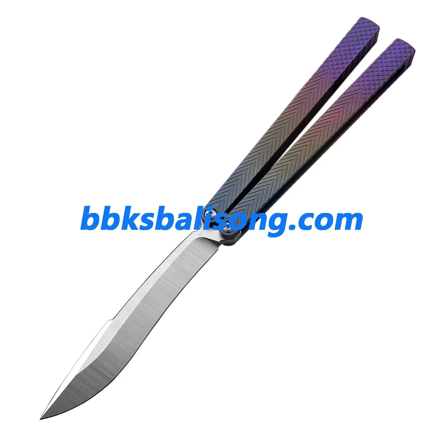 Theone Serif Balisong Clone Titanium Handle - Image 20