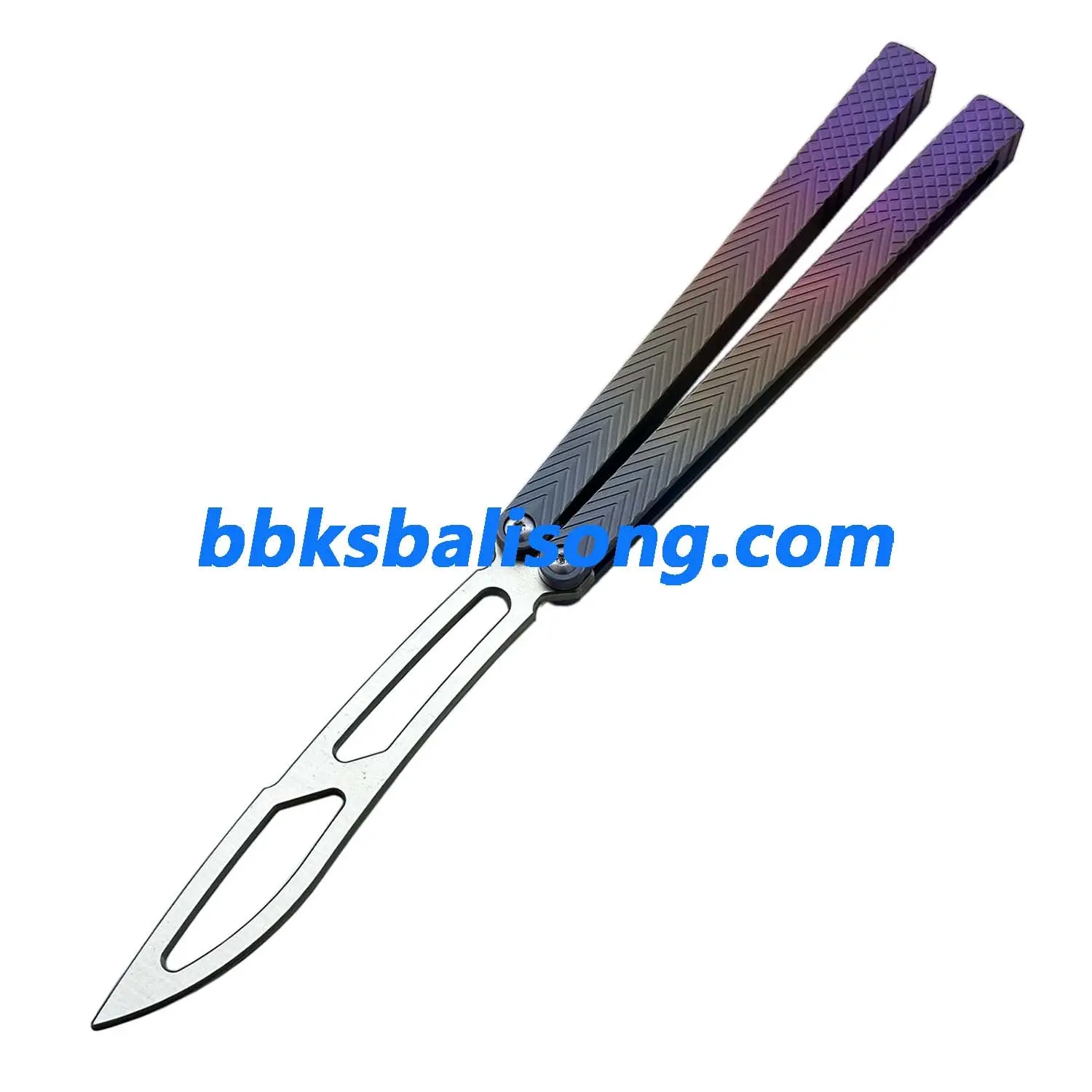 Theone Serif Balisong Clone Titanium Handle - Image 21