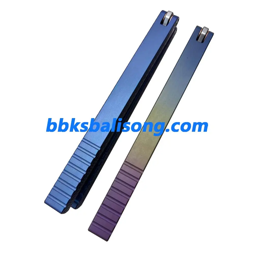 Theone Serif Balisong Clone Titanium Handle - Image 9