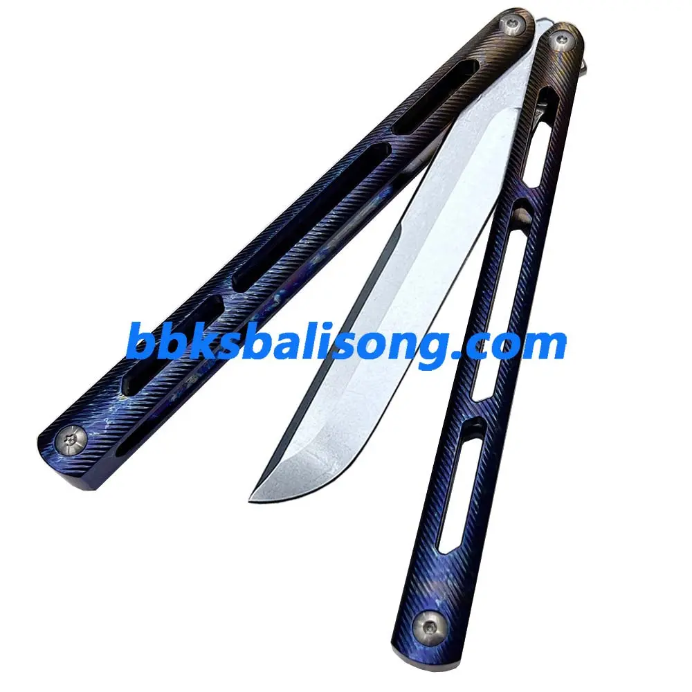 Theone Tsunami Balisong Clone Titanium Channel Handle - Image 24