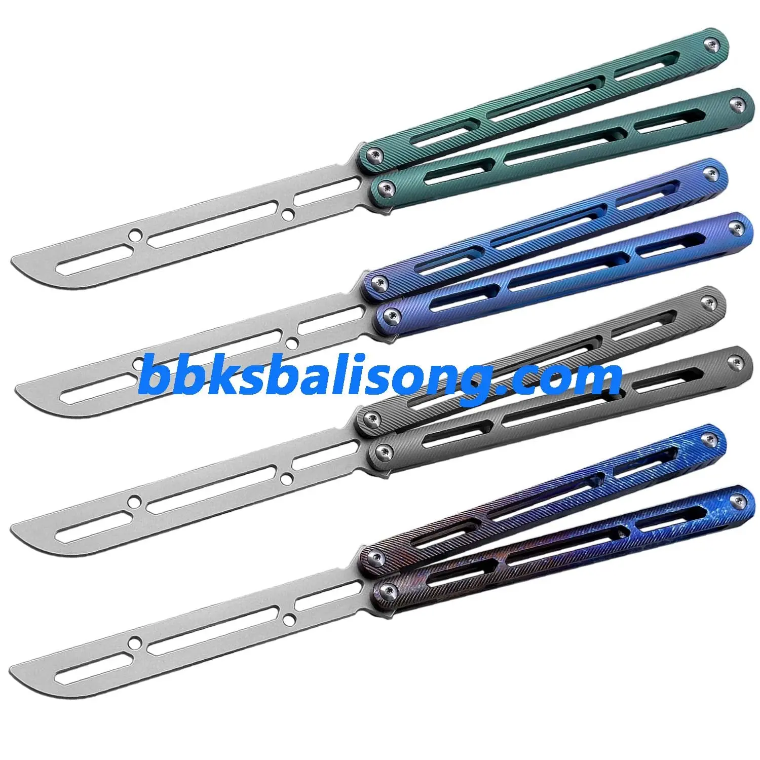 Theone Tsunami Balisong Clone Titanium Channel Handle - Image 3