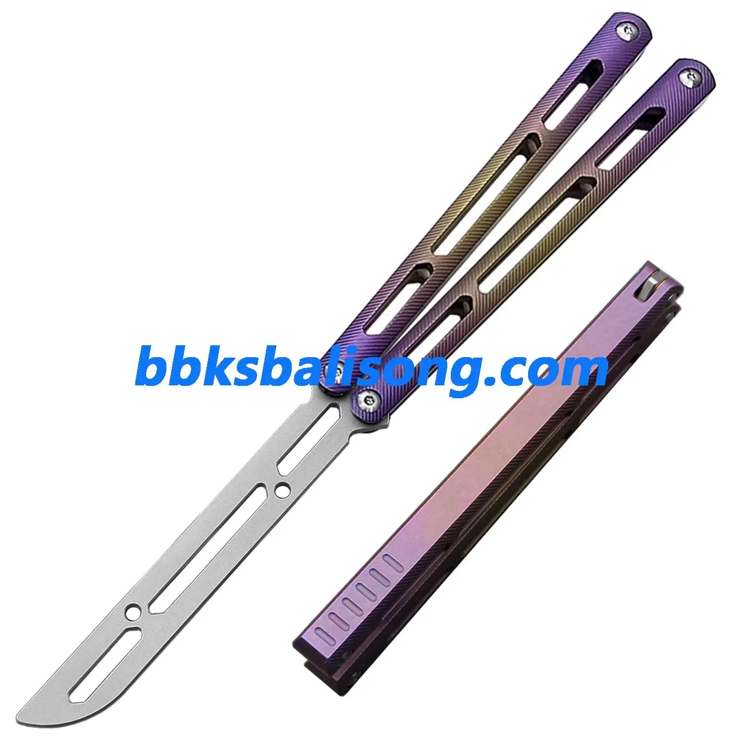 Theone Tsunami Balisong Clone Titanium Channel Handle - Image 38