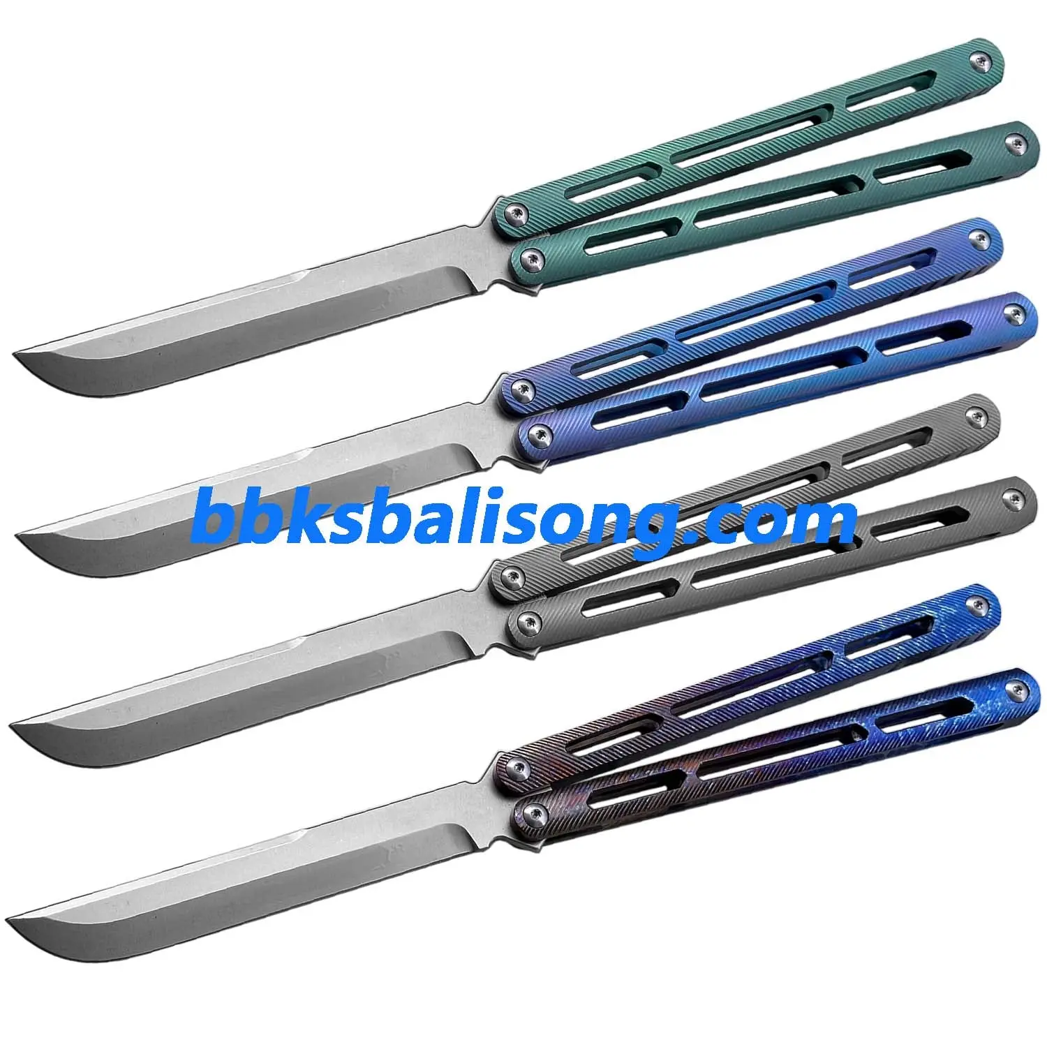Theone Tsunami Balisong Clone Titanium Channel Handle - Image 4