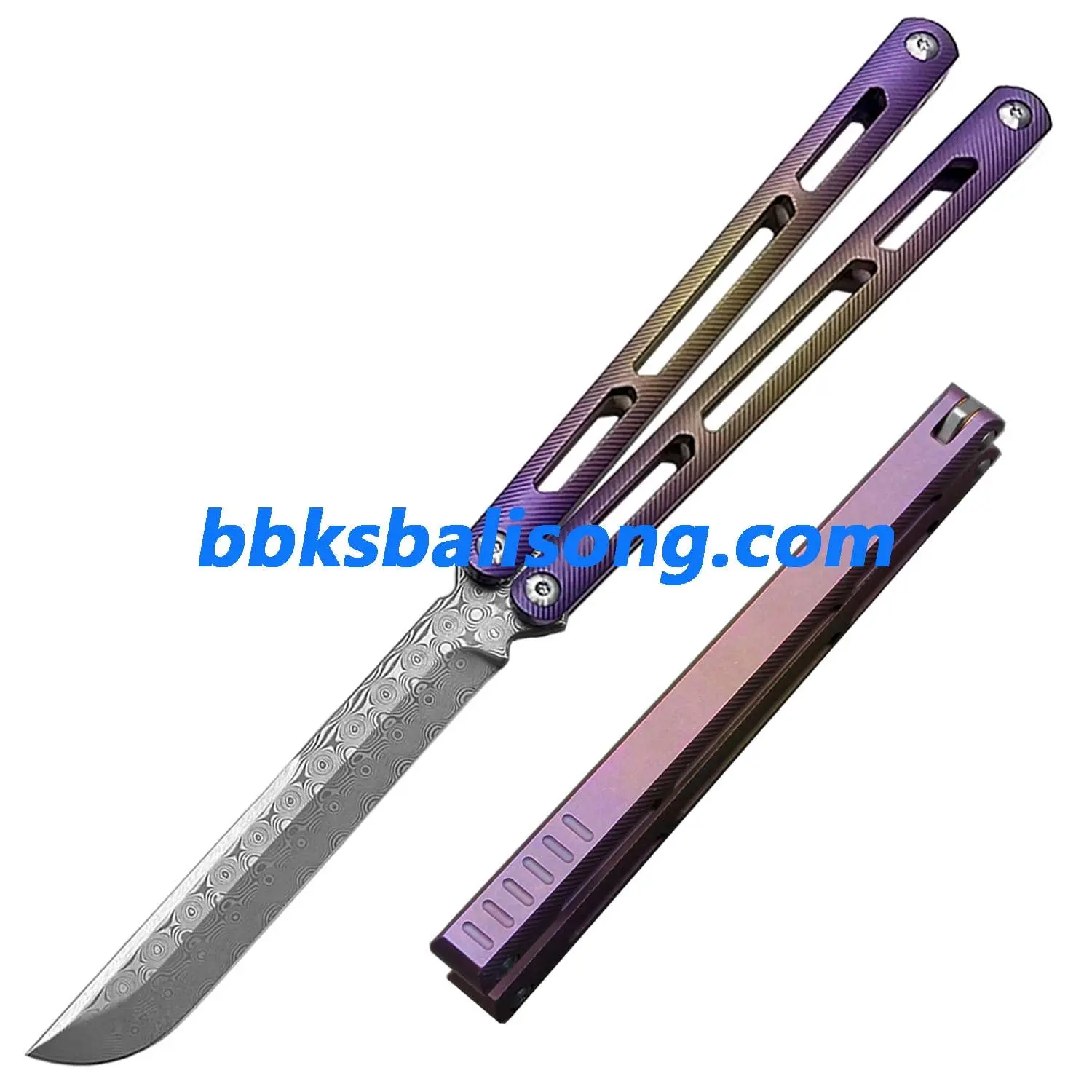 Theone Tsunami Balisong Clone Titanium Channel Handle - Image 40