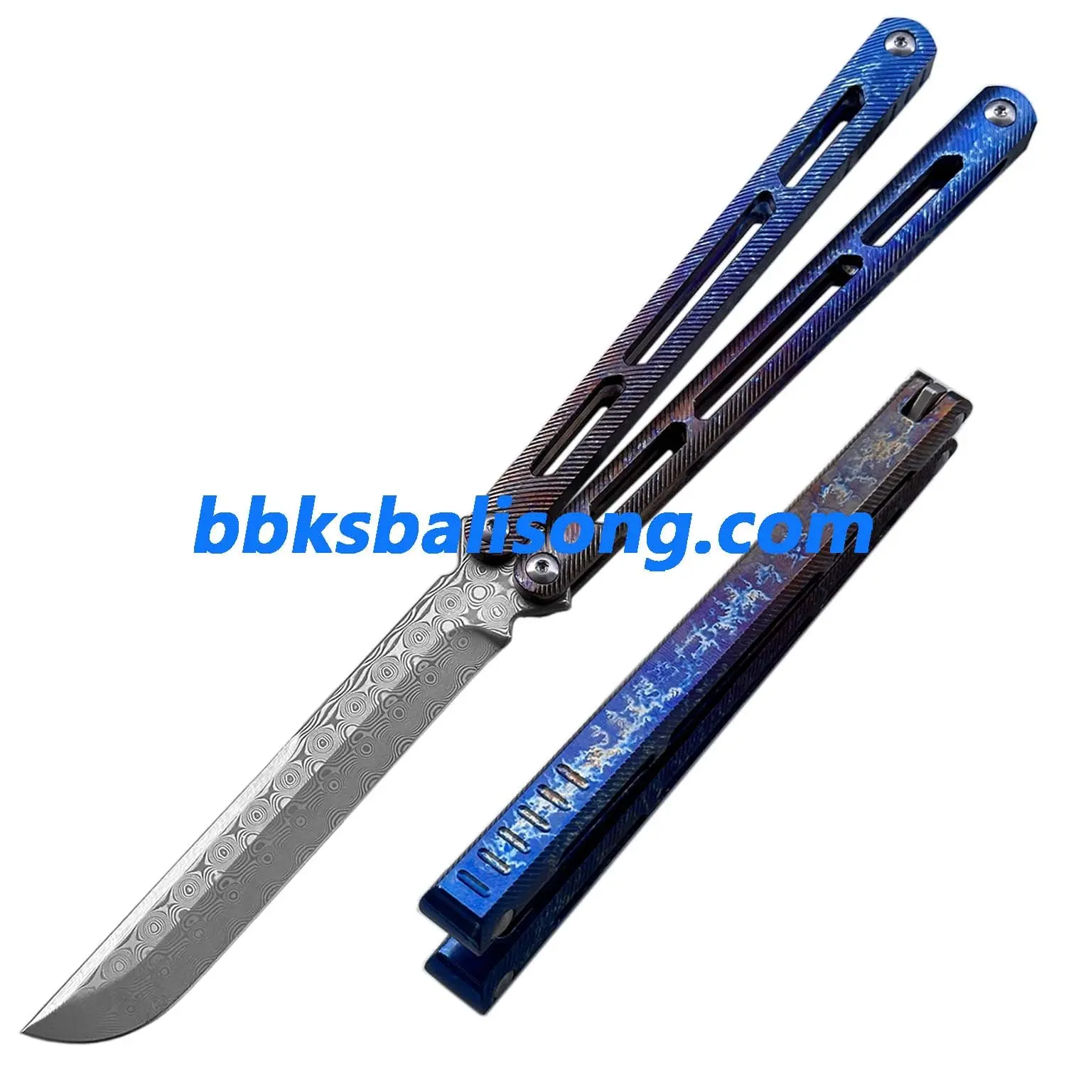 Theone Tsunami Balisong Clone Titanium Channel Handle - Image 43