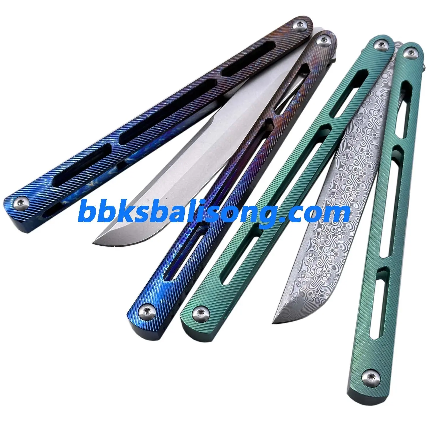 Theone Tsunami Balisong Clone Titanium Channel Handle - Image 5