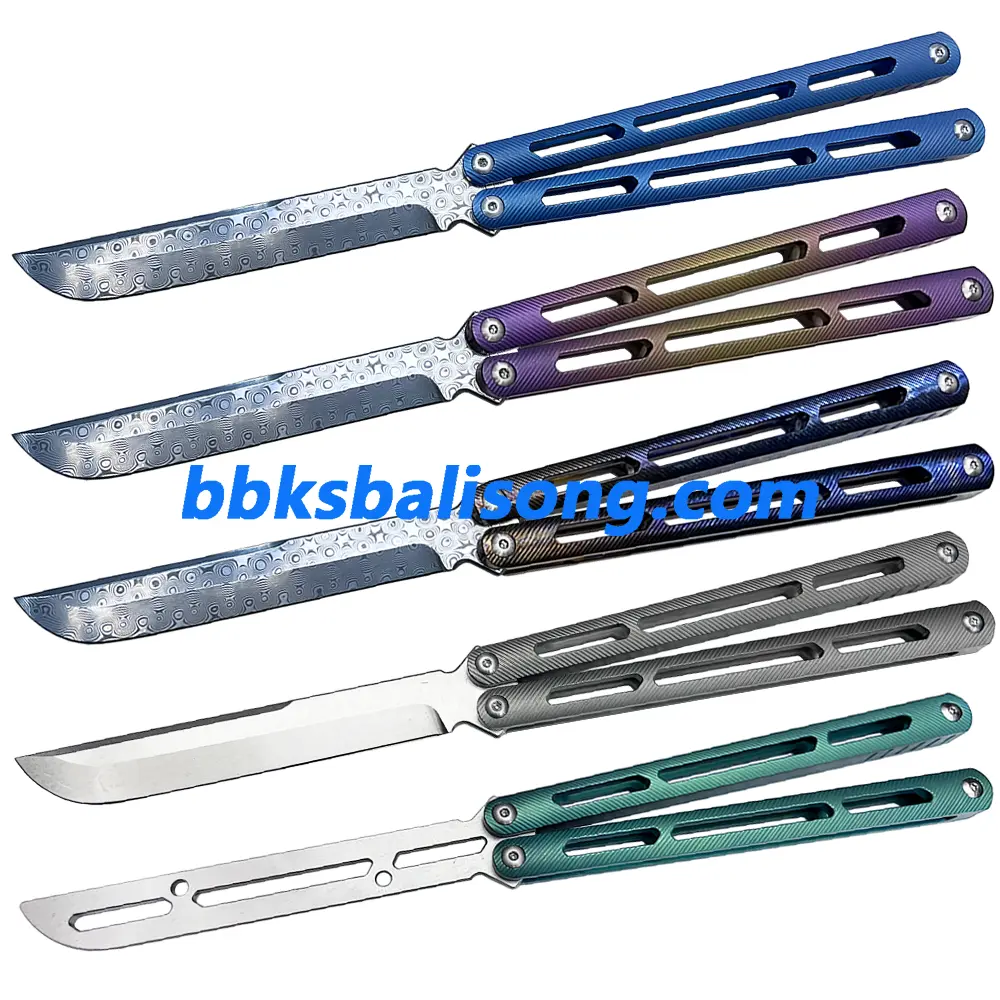 Theone Tsunami Balisong Clone Titanium Channel Handle - Image 7