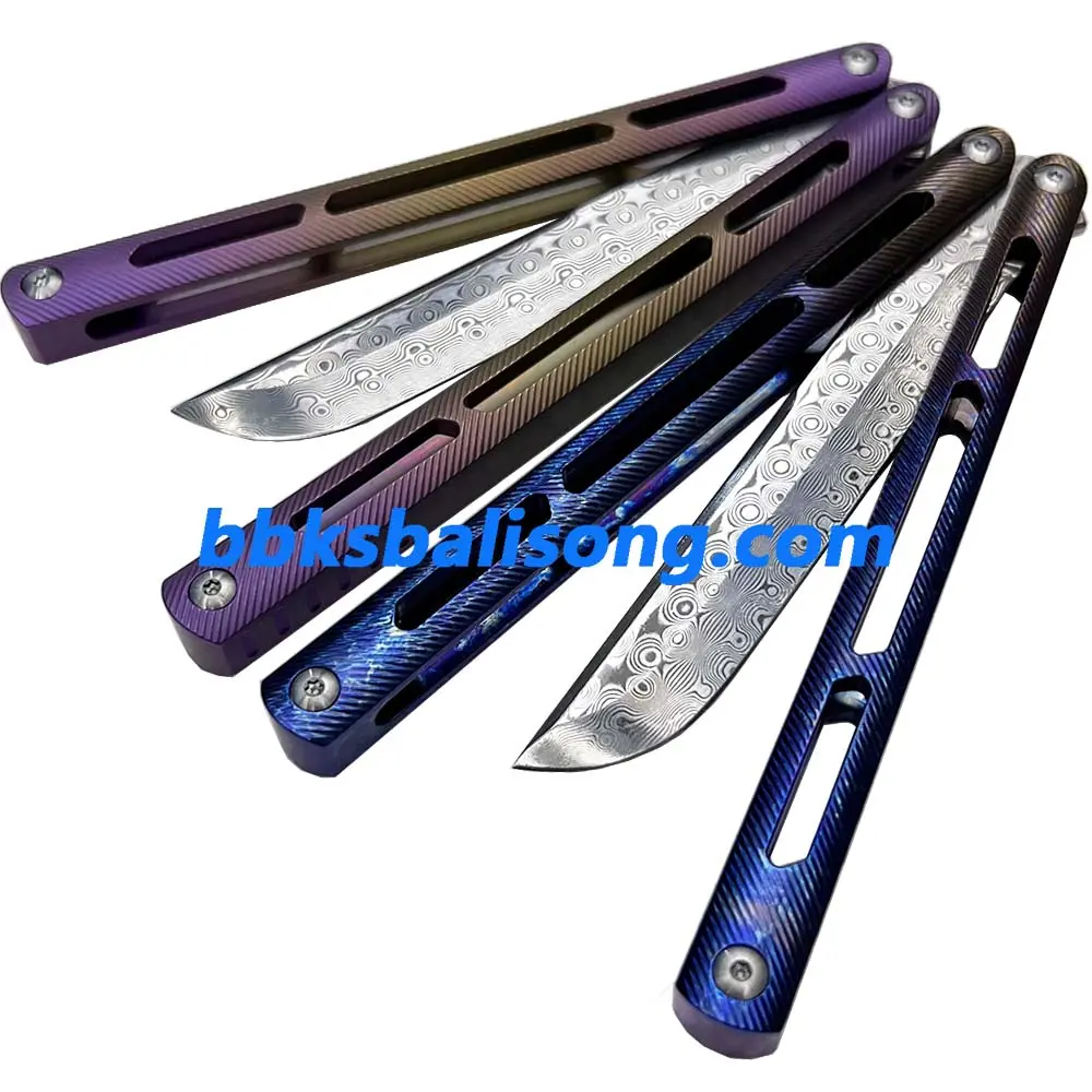 Theone Tsunami Balisong Clone Titanium Channel Handle - Image 8