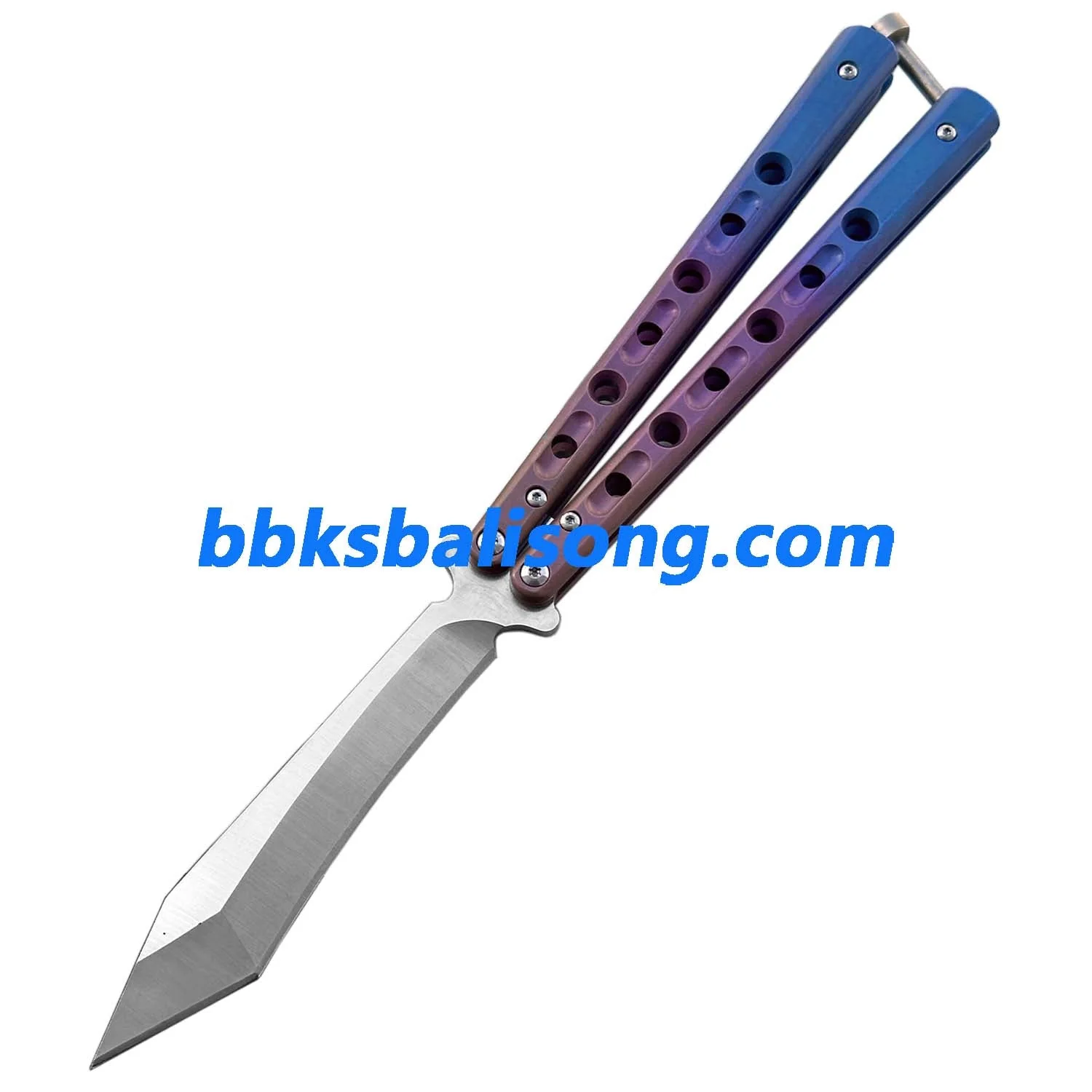 Theone Benchmade BM67 Balisong Clone Titanium Handle - Image 5
