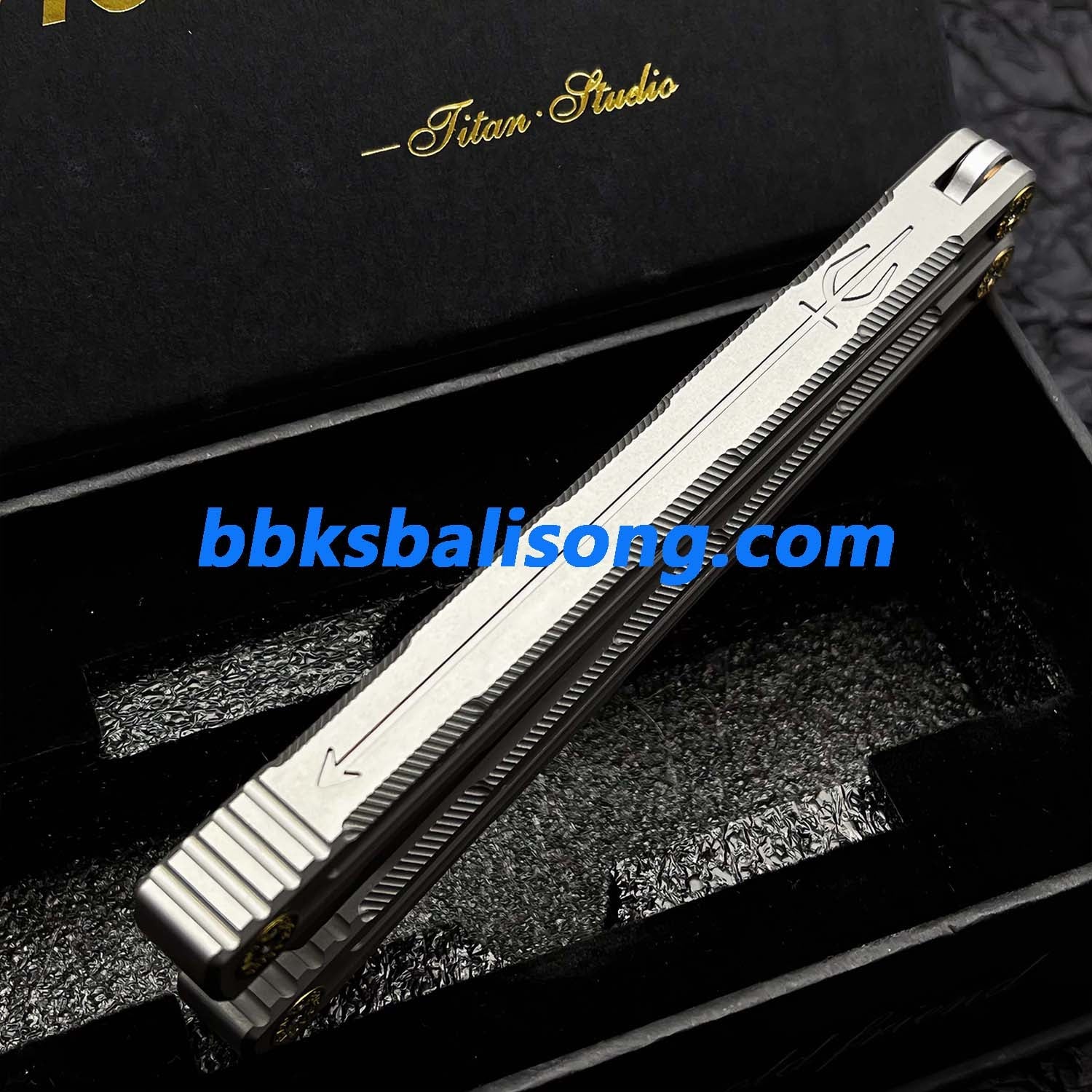 Titan Oceanus Original Balisong TC21 Titanium Handle S35VN Blade - Image 12