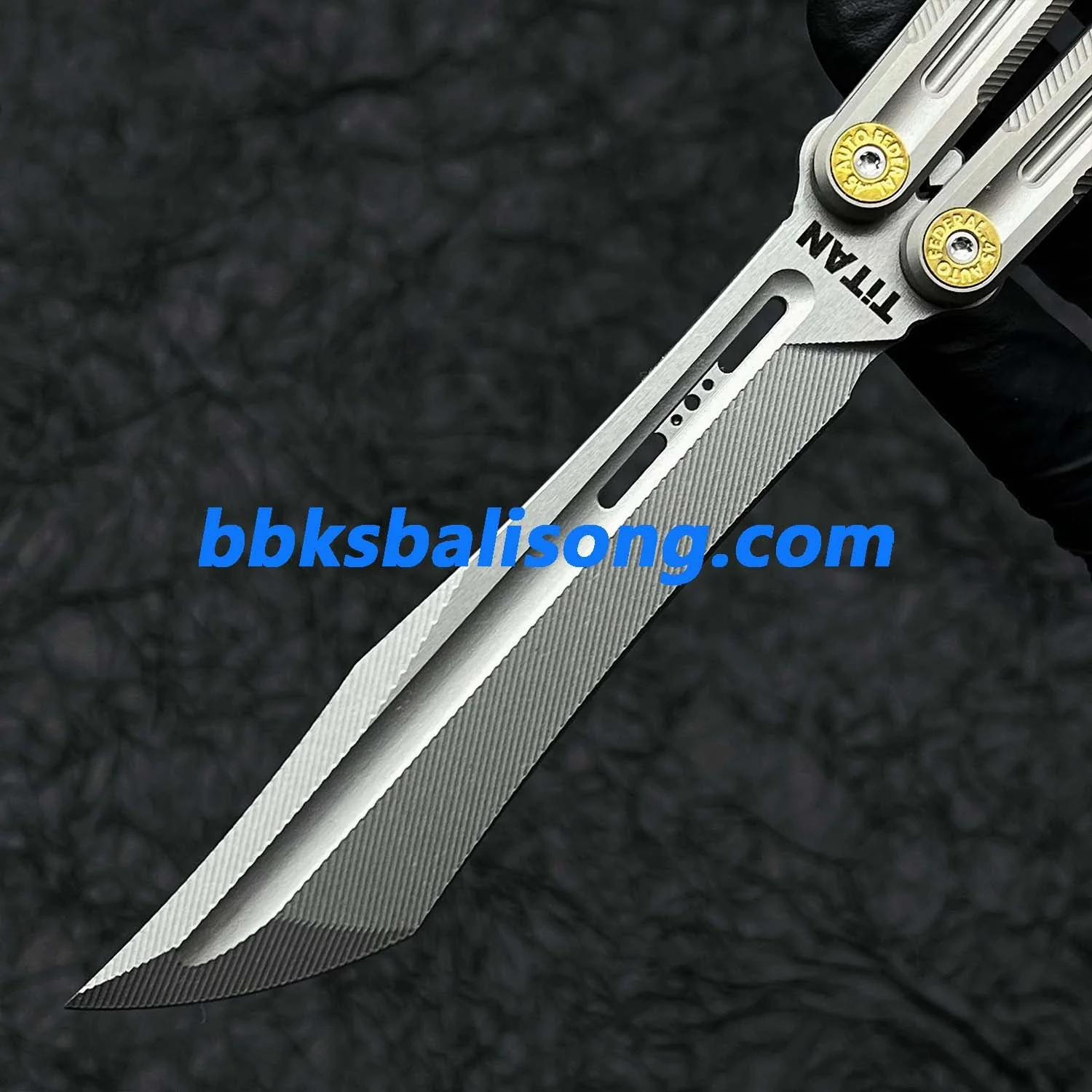Titan Oceanus Original Balisong TC21 Titanium Handle S35VN Blade - Image 14