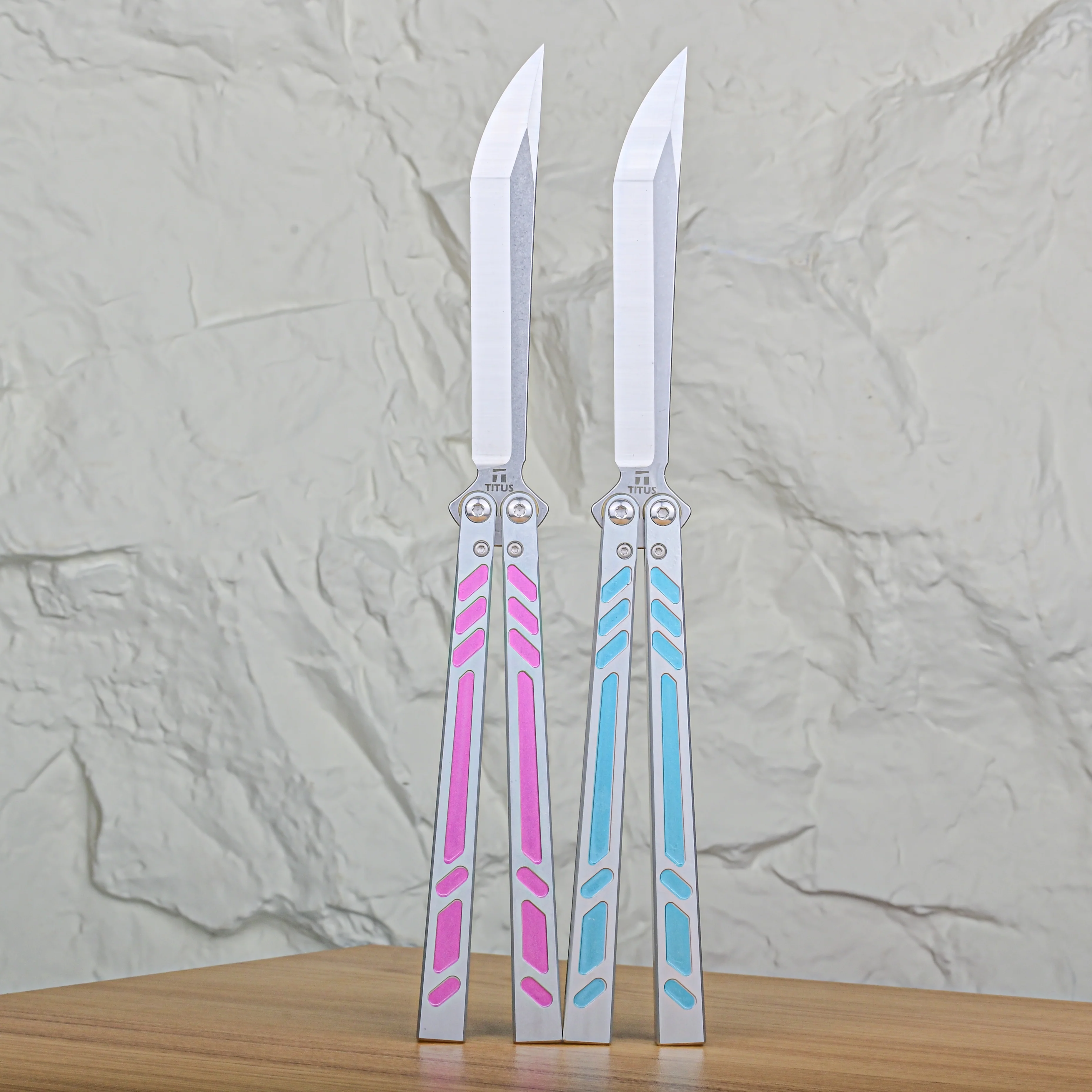 Titus Barebones Balisong Clone 7075 Aluminum Bushings System - Image 3