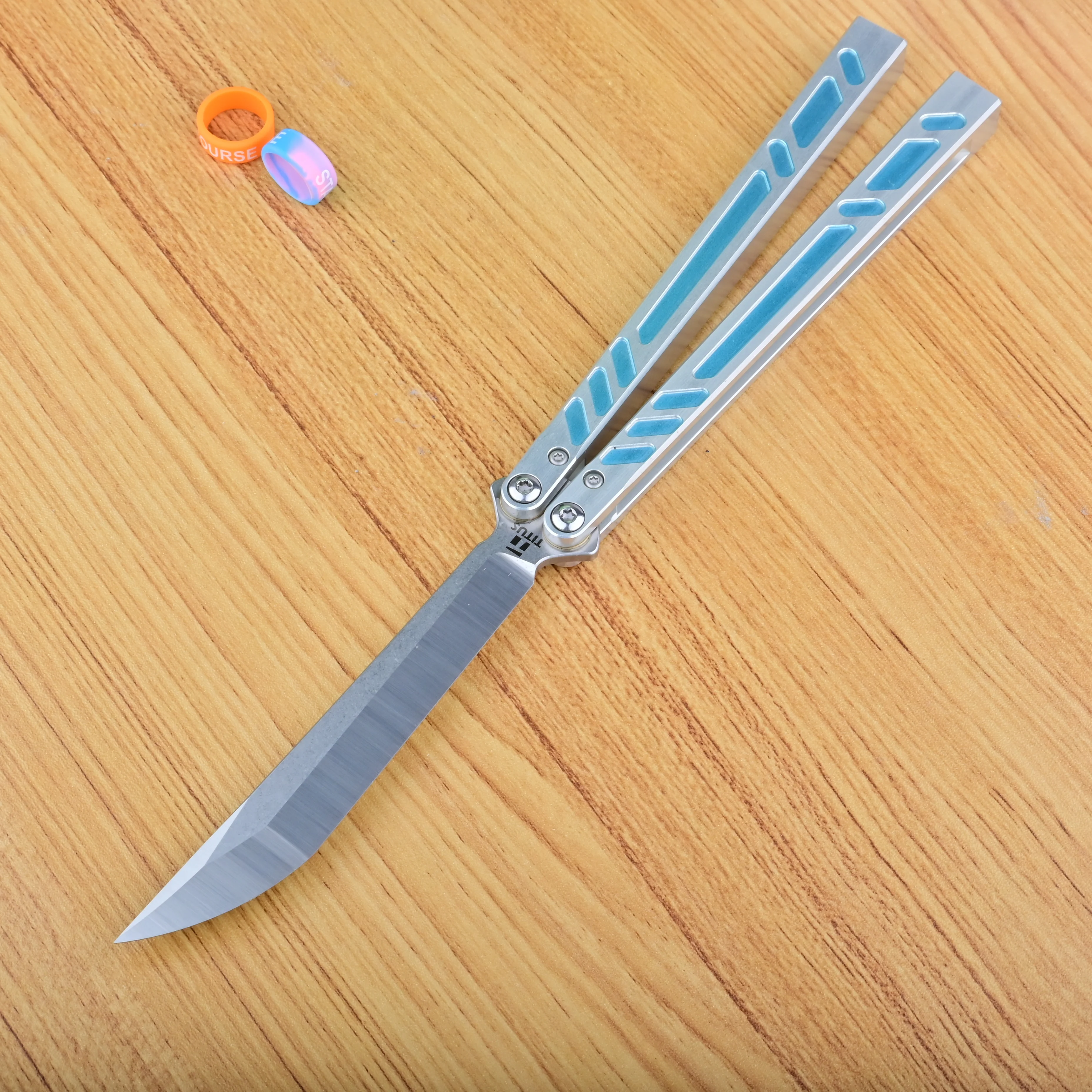 Titus Barebones Balisong Clone 7075 Aluminum Bushings System - Image 5