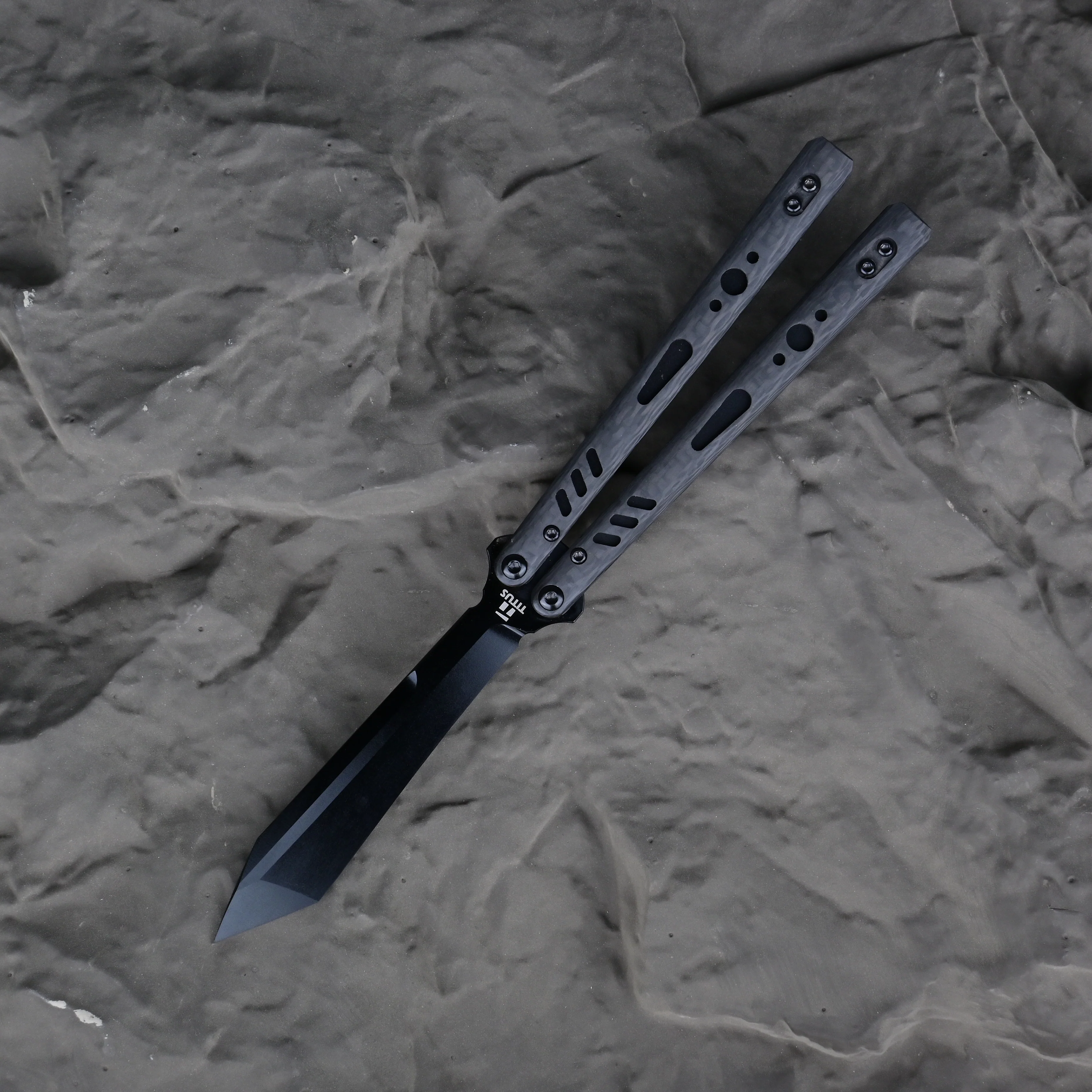 Titus Customize Replicant Balisong Clone G10+Titanium Handle - Image 10