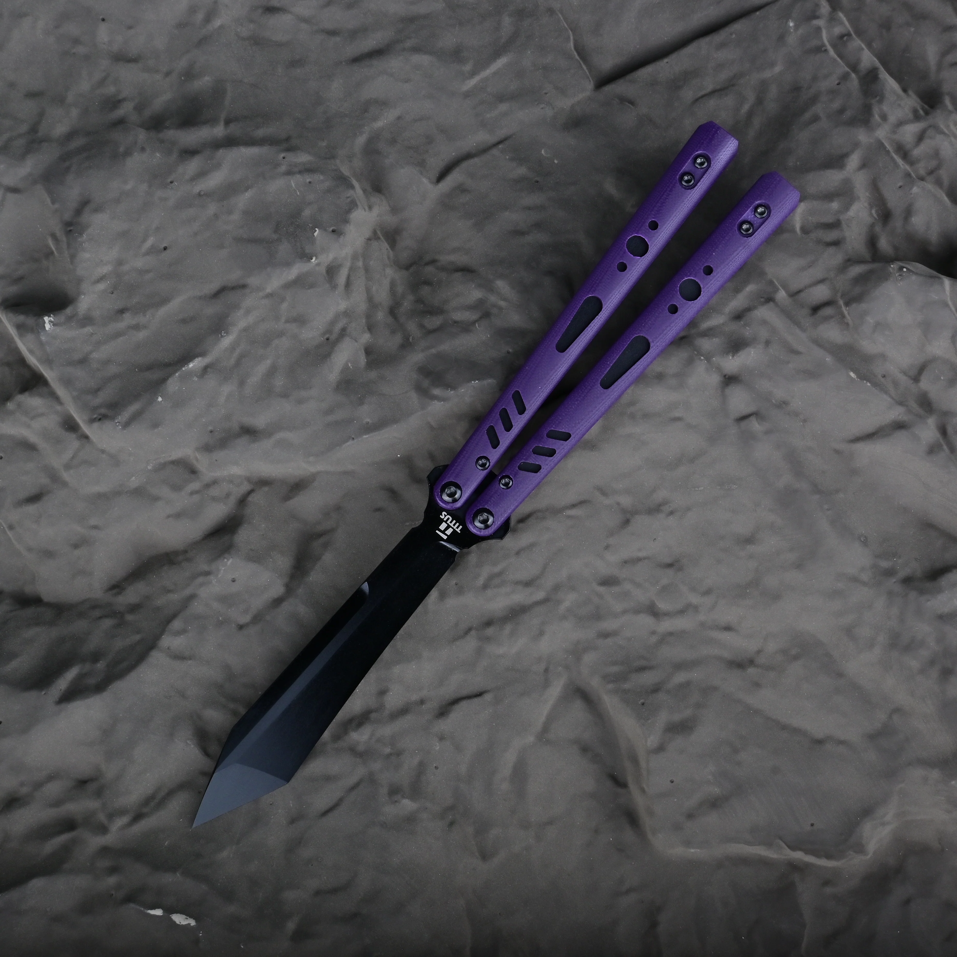 Titus Customize Replicant Balisong Clone G10+Titanium Handle - Image 11
