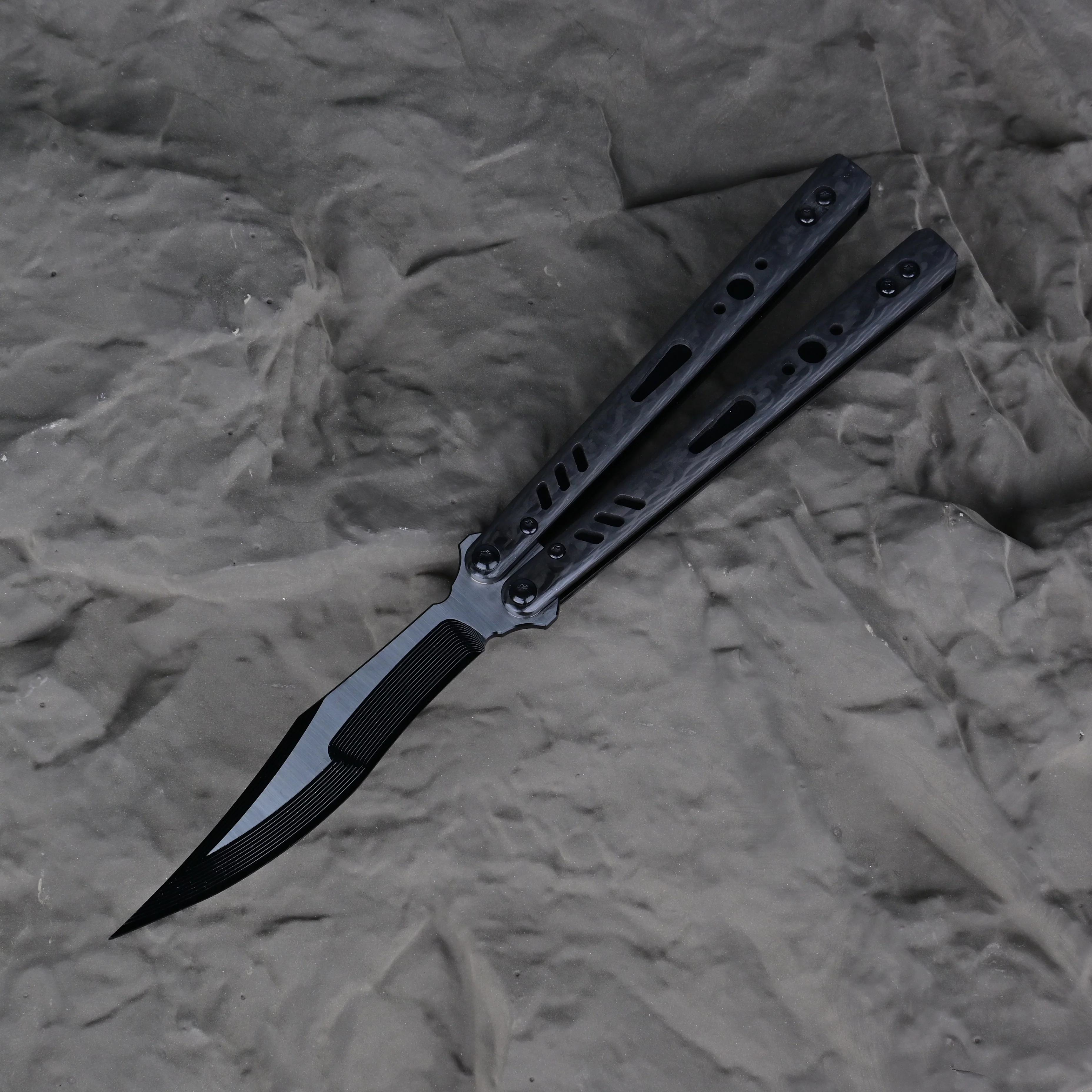 Titus Customize Replicant Balisong Clone G10+Titanium Handle - Image 9