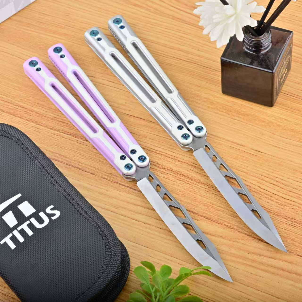 Titus Cygnus Balisong Clone G10+7075 Aluminum - Image 9