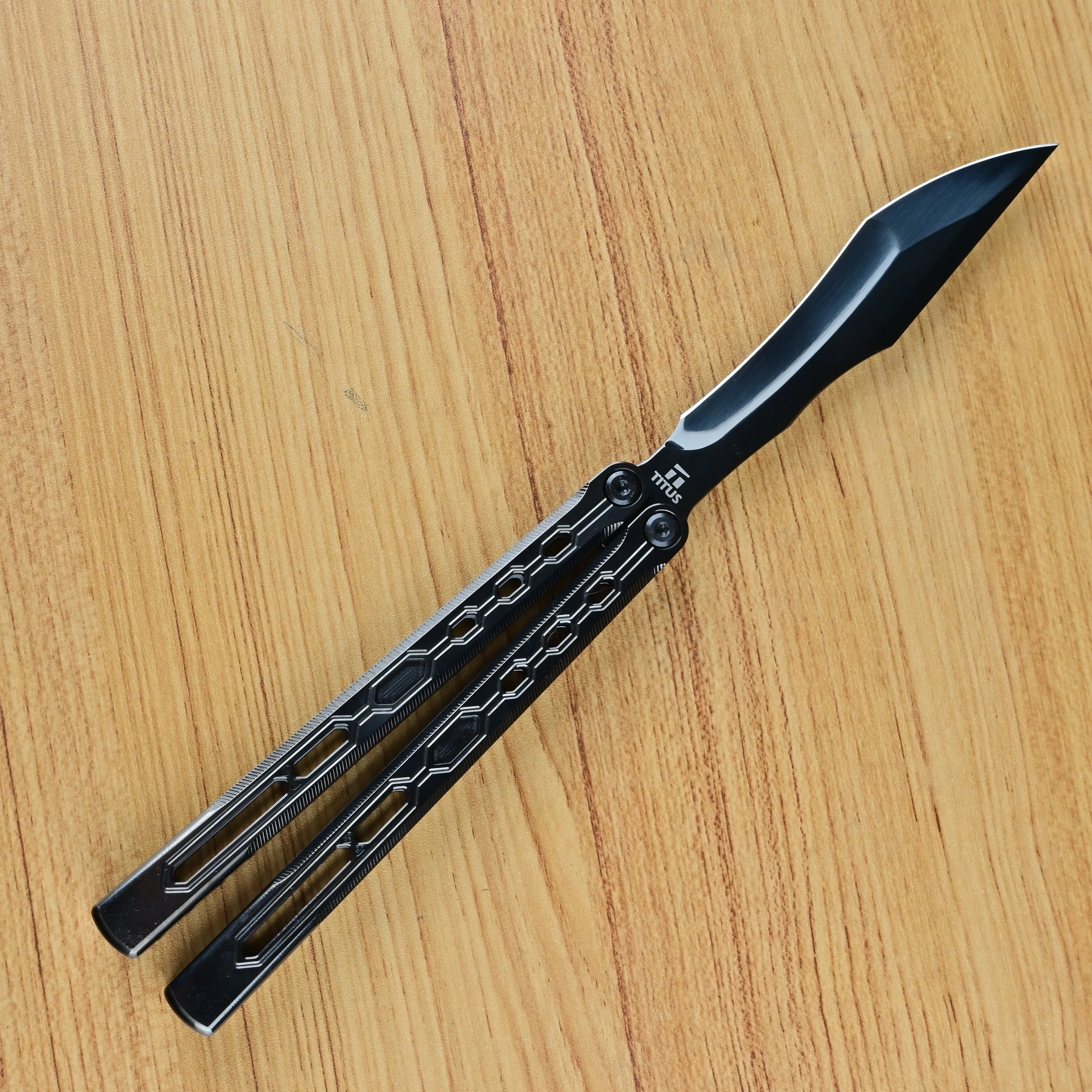 Titus Echo Original Balisong Titanium Handle - Image 10